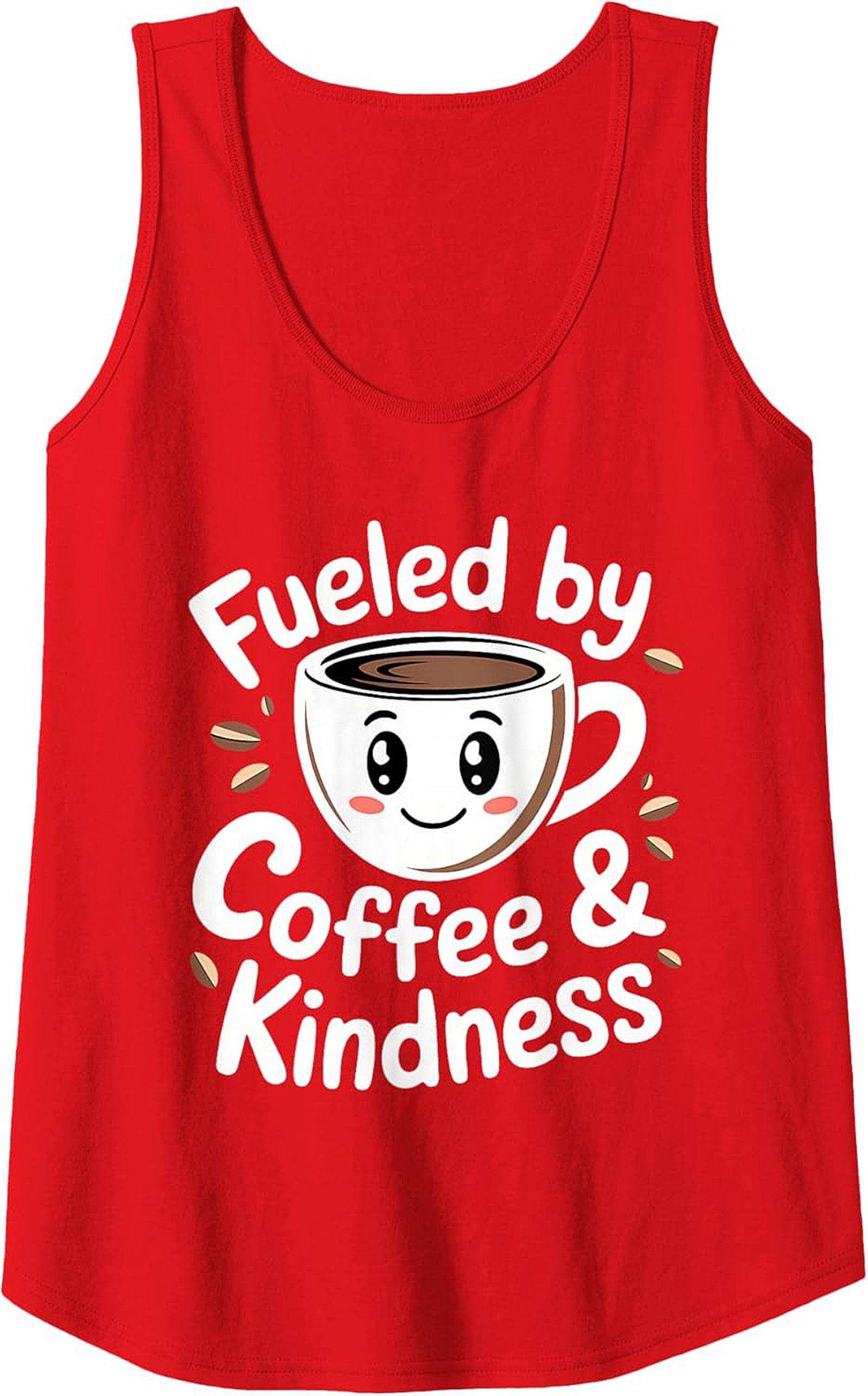 Fueled by Coffee & Kindness Graphic Tank Cute Coffee Gift
