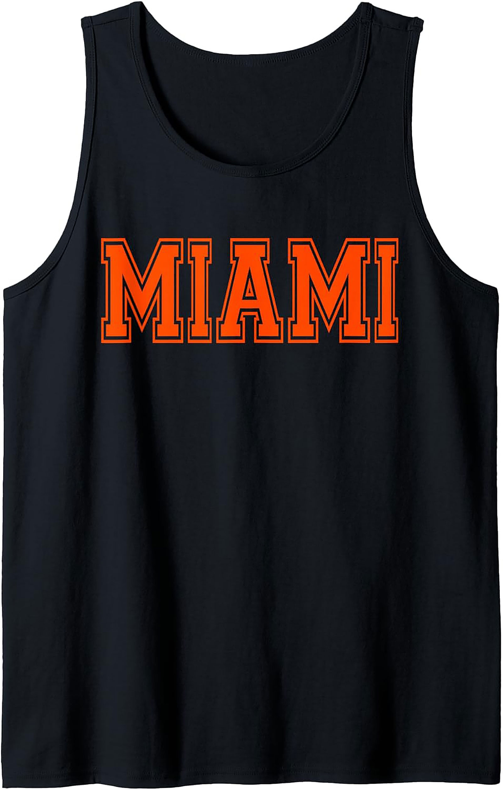 Miami Varsity Graphic Tank Top Breathable Summer Wear