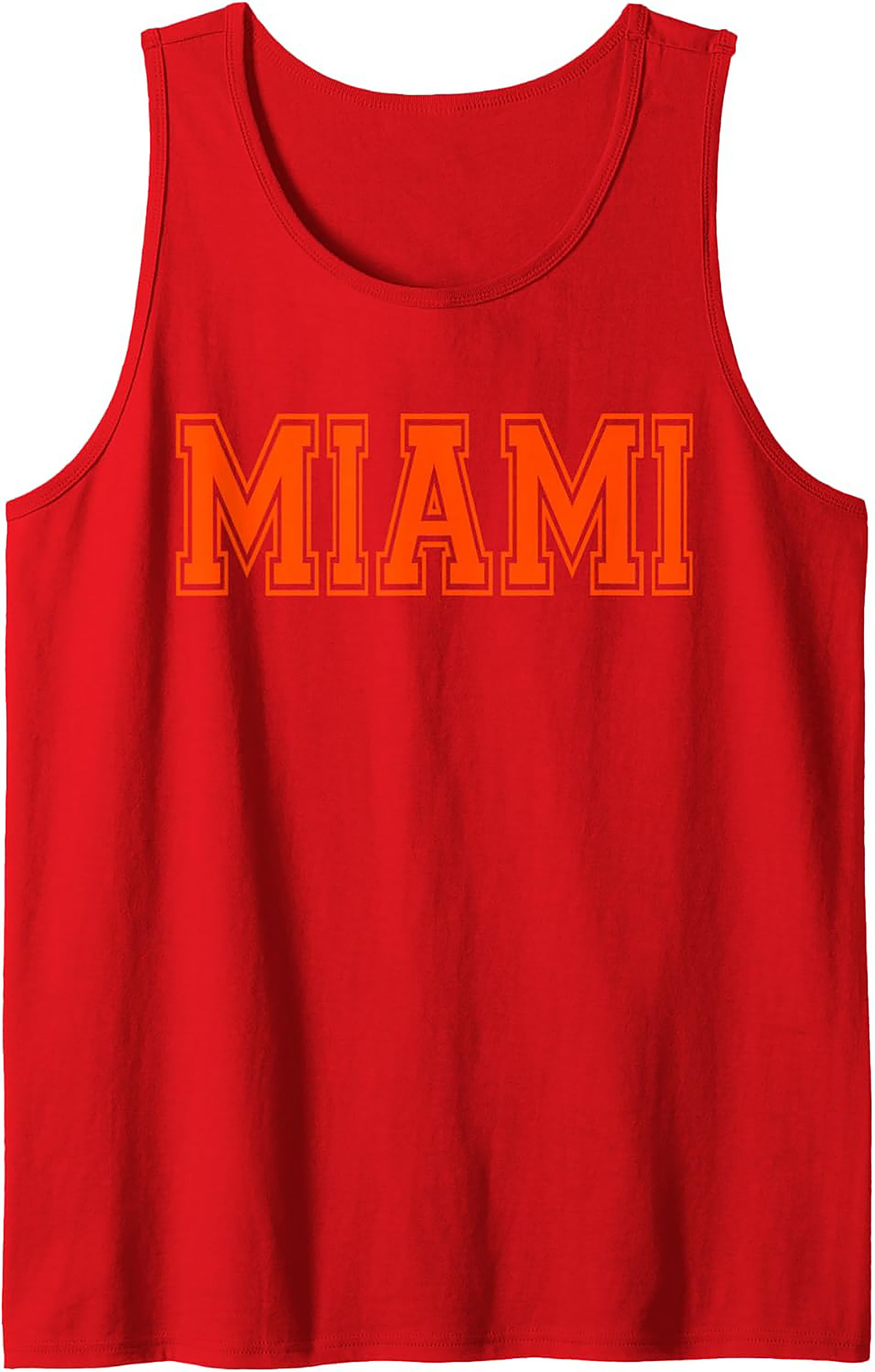 Miami Varsity Graphic Tank Top Breathable Summer Wear