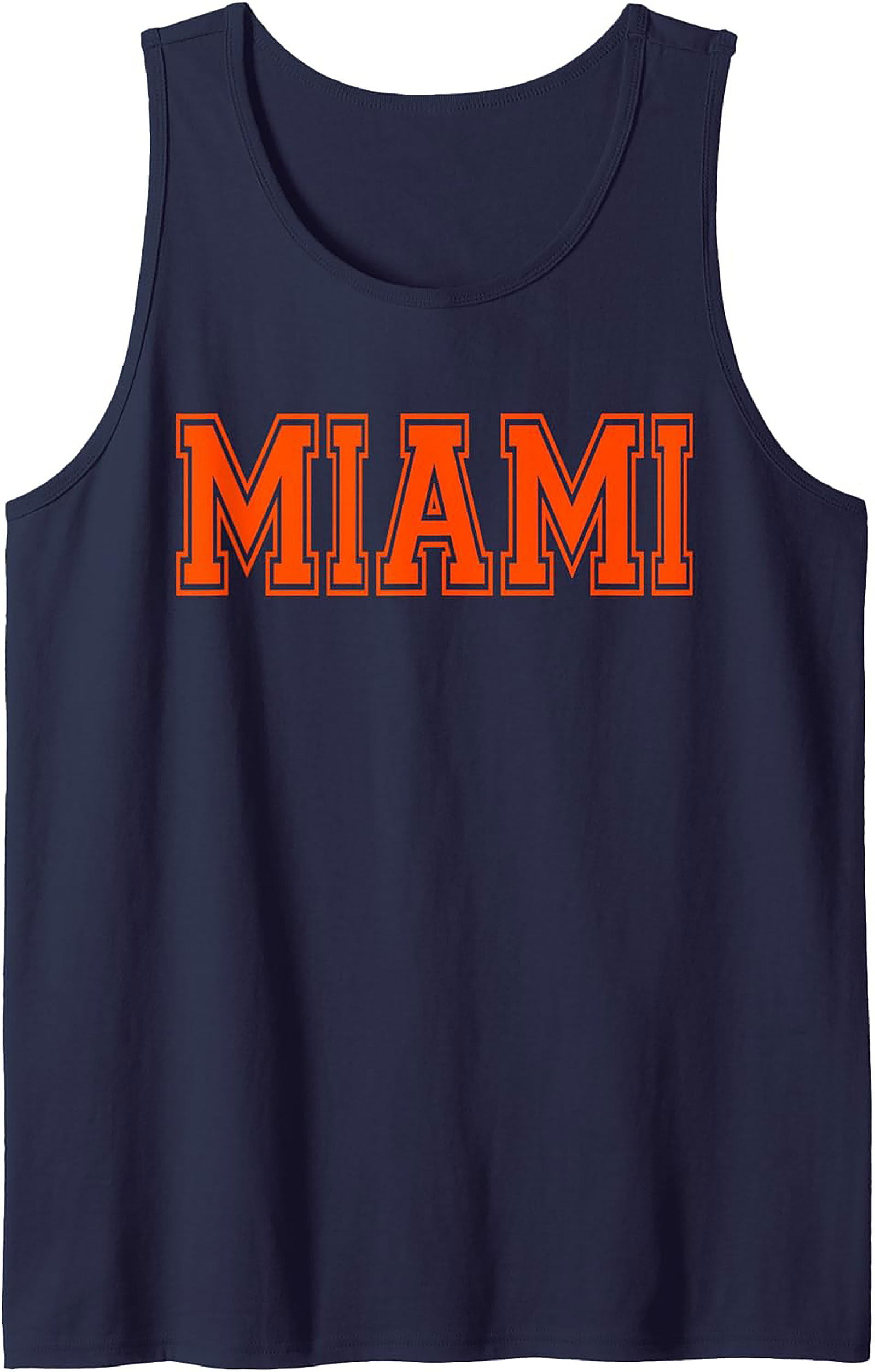 Miami Varsity Graphic Tank Top Breathable Summer Wear