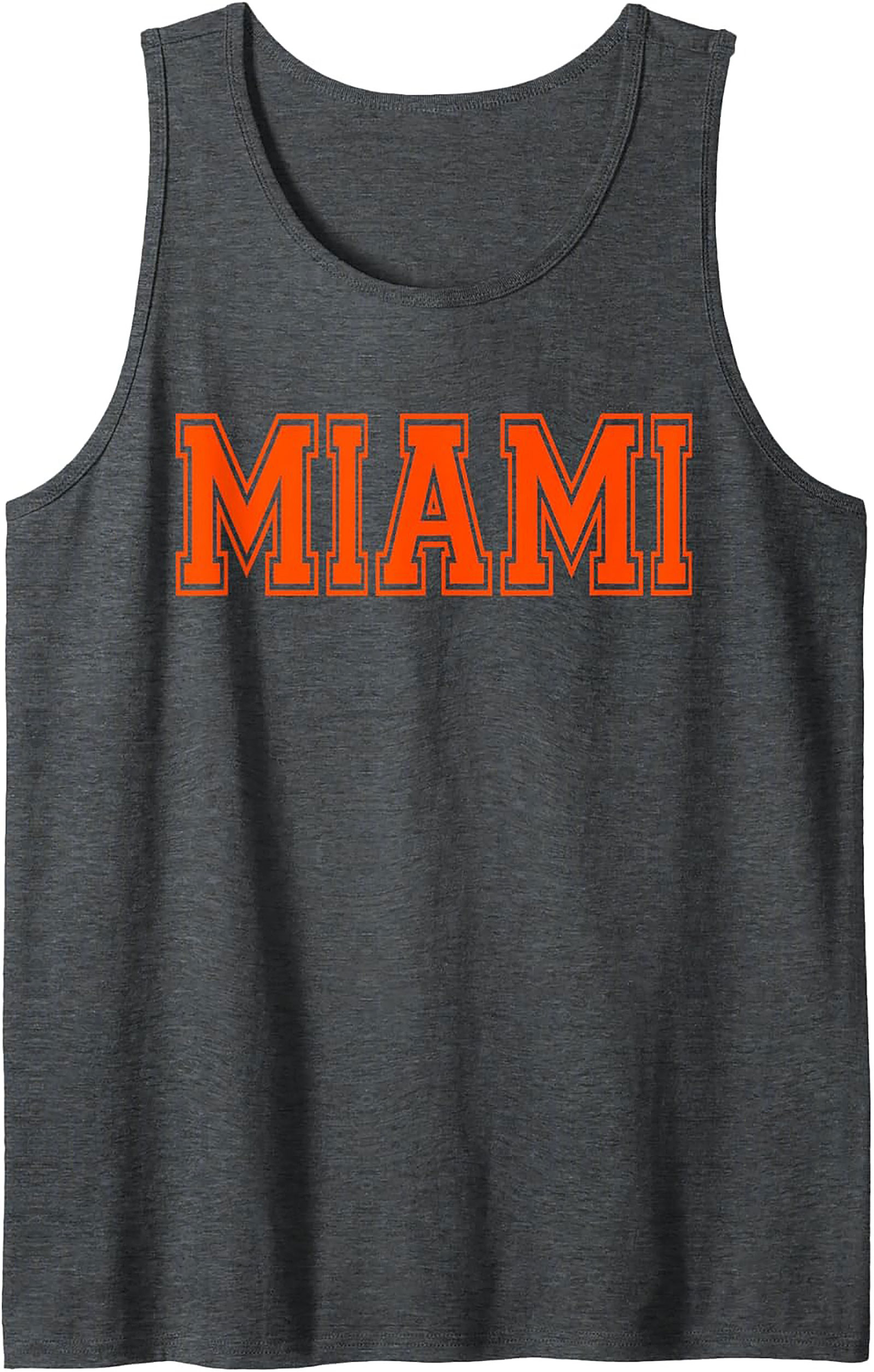 Miami Varsity Graphic Tank Top Breathable Summer Wear
