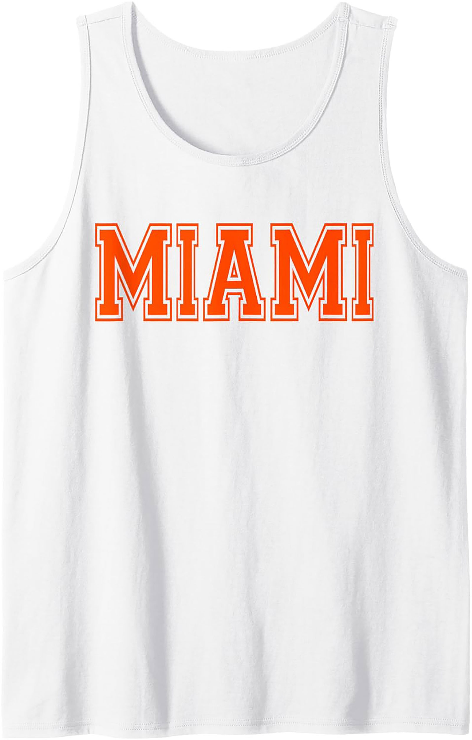 Miami Varsity Graphic Tank Top Breathable Summer Wear