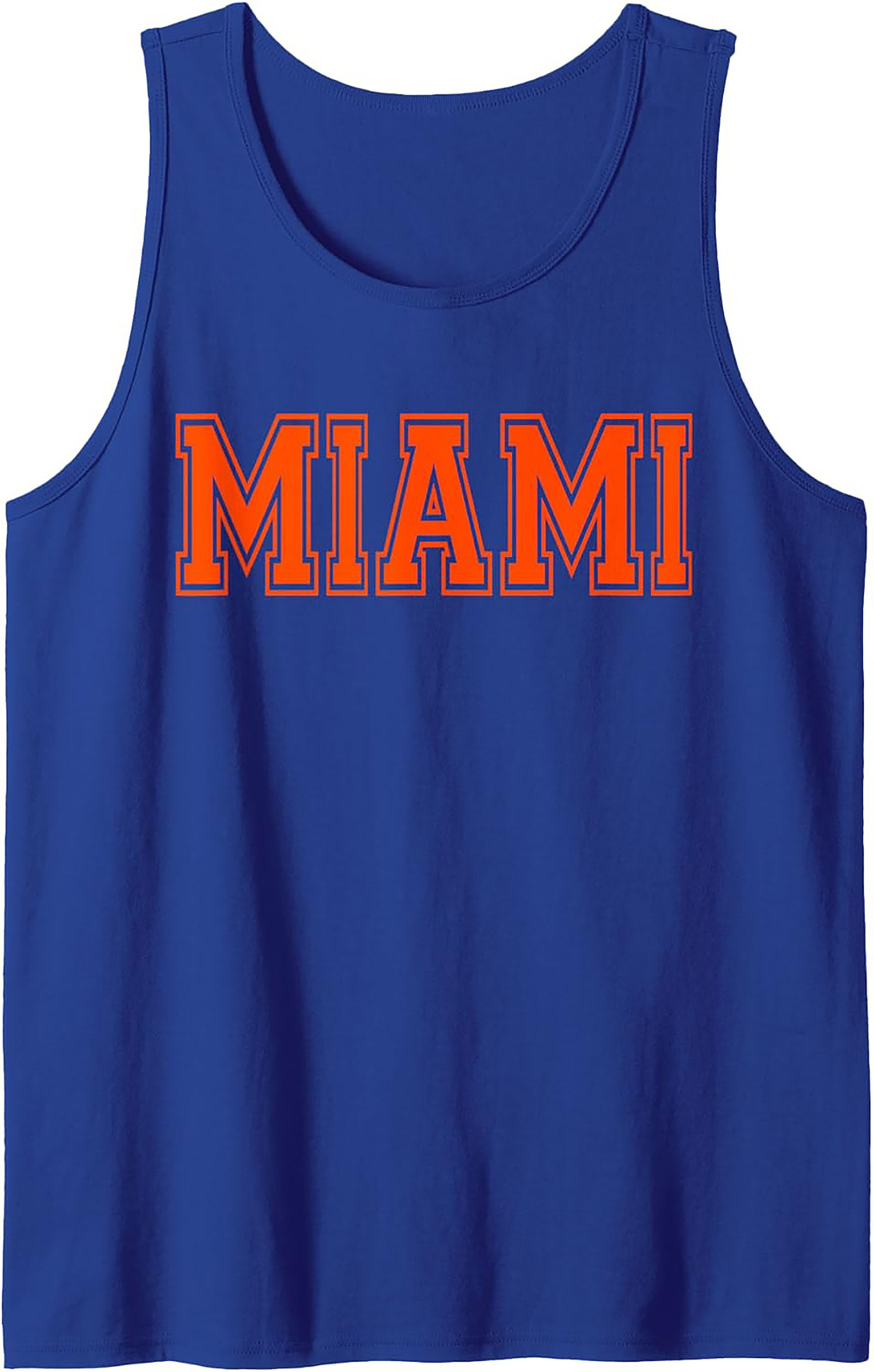 Miami Varsity Graphic Tank Top Breathable Summer Wear