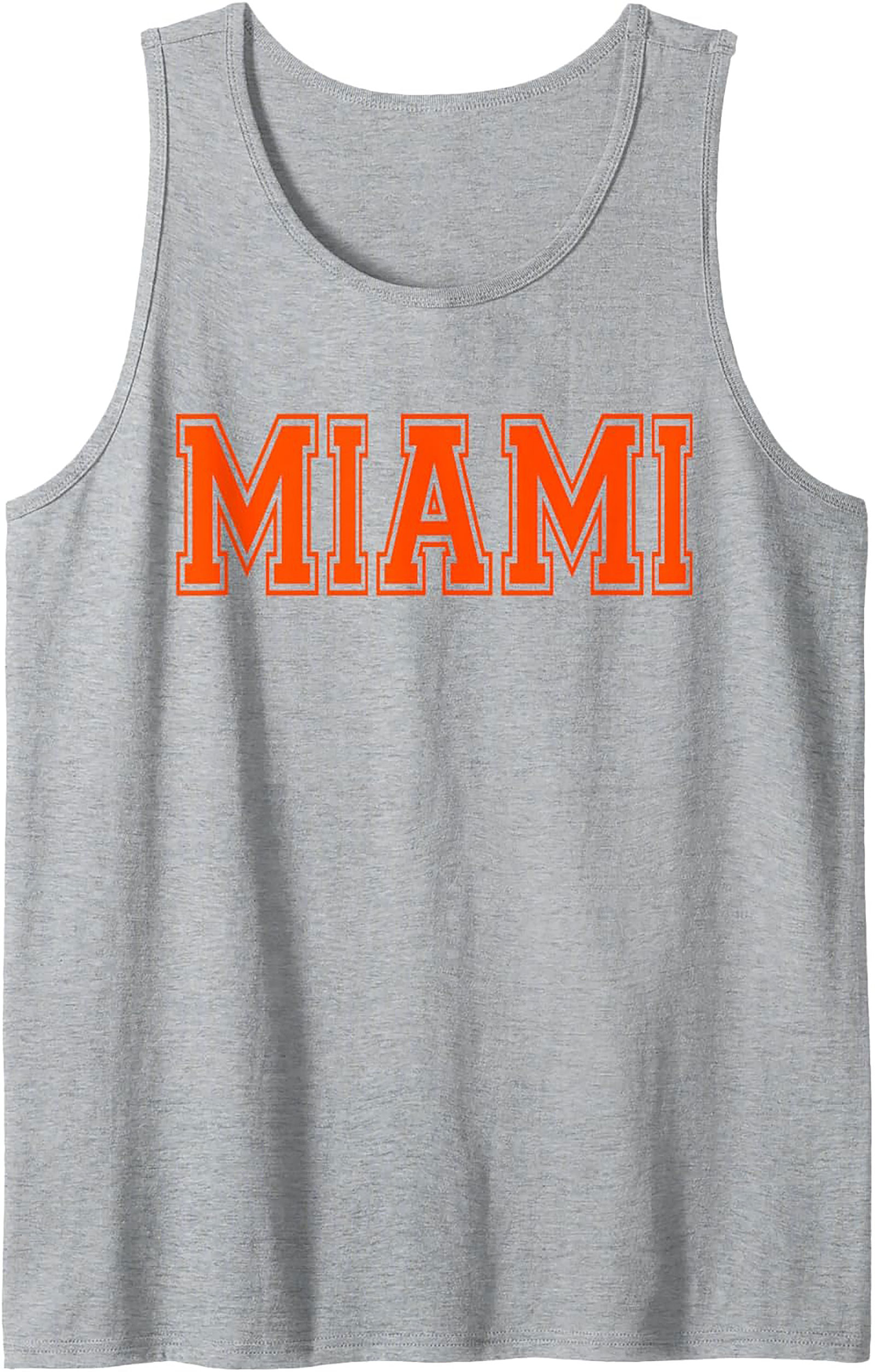 Miami Varsity Graphic Tank Top Breathable Summer Wear