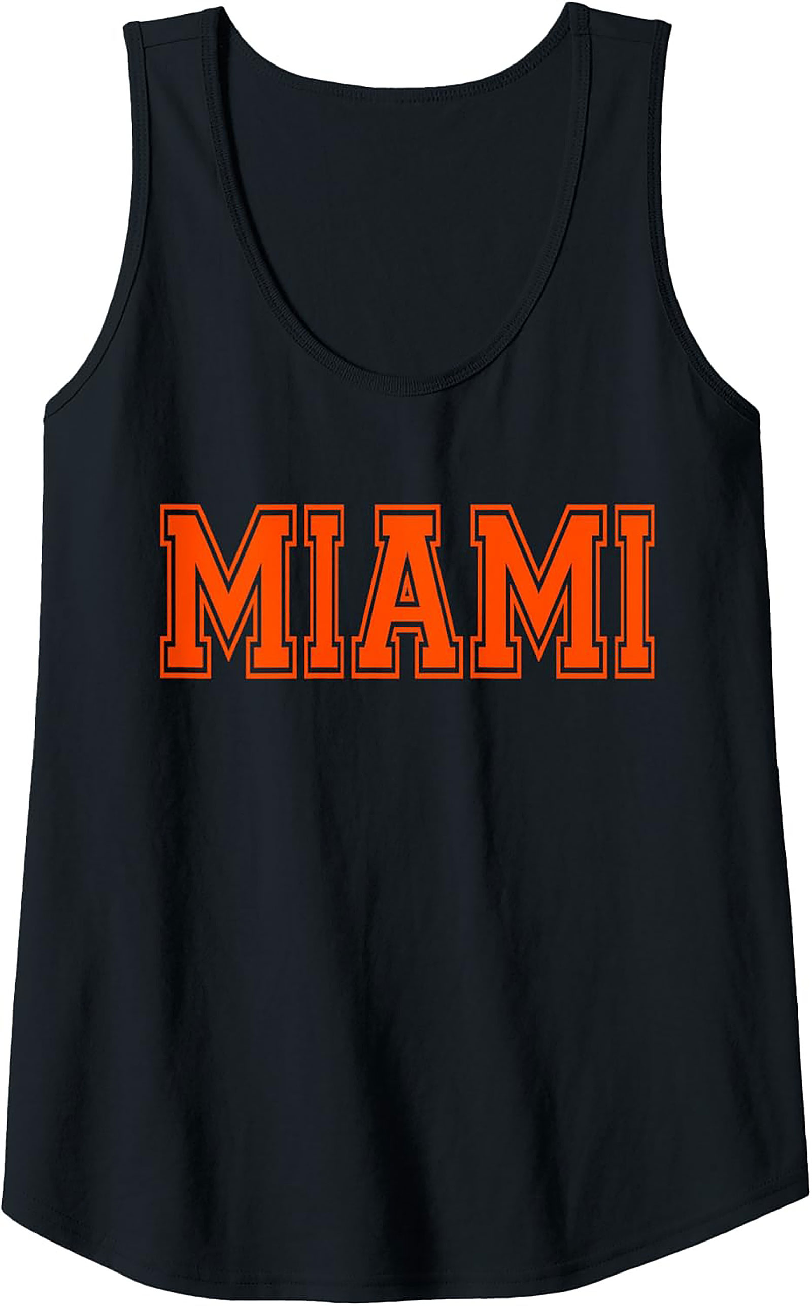 Miami Varsity Graphic Tank Top Breathable Summer Wear