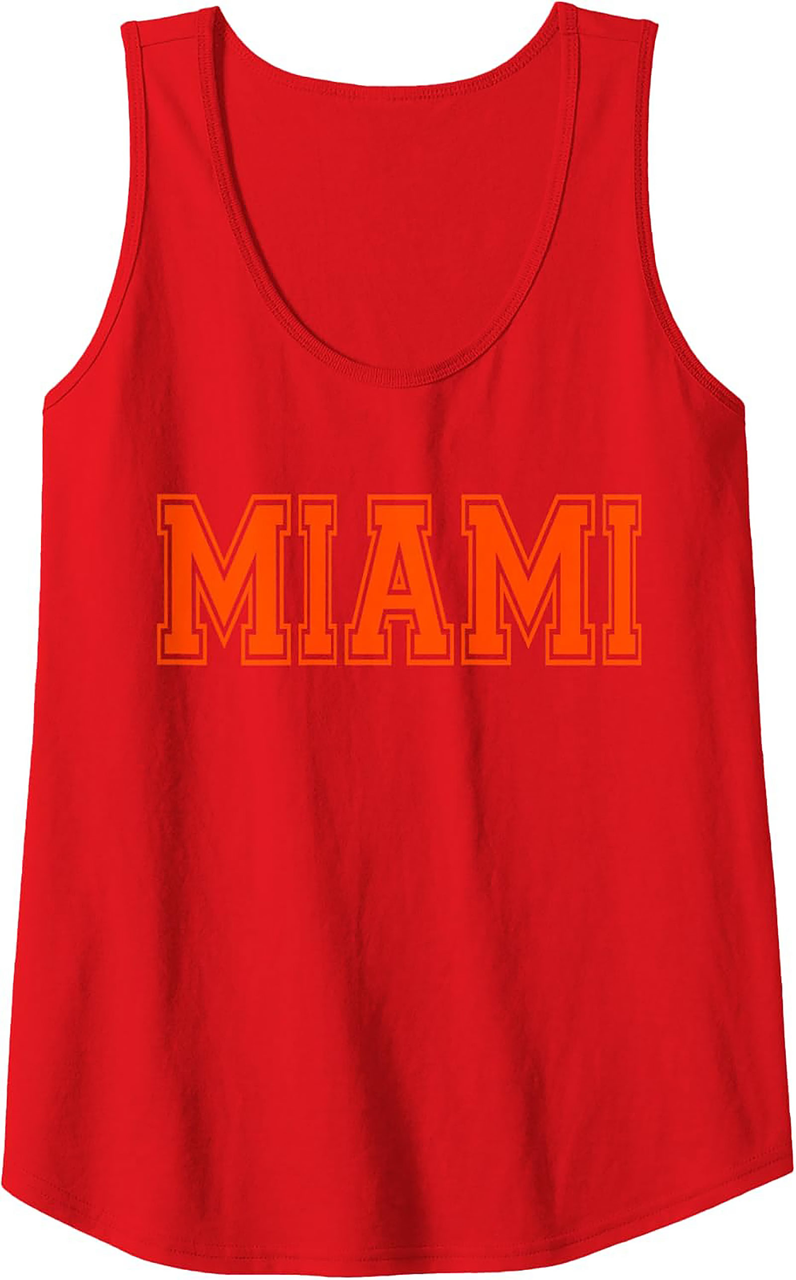 Miami Varsity Graphic Tank Top Breathable Summer Wear