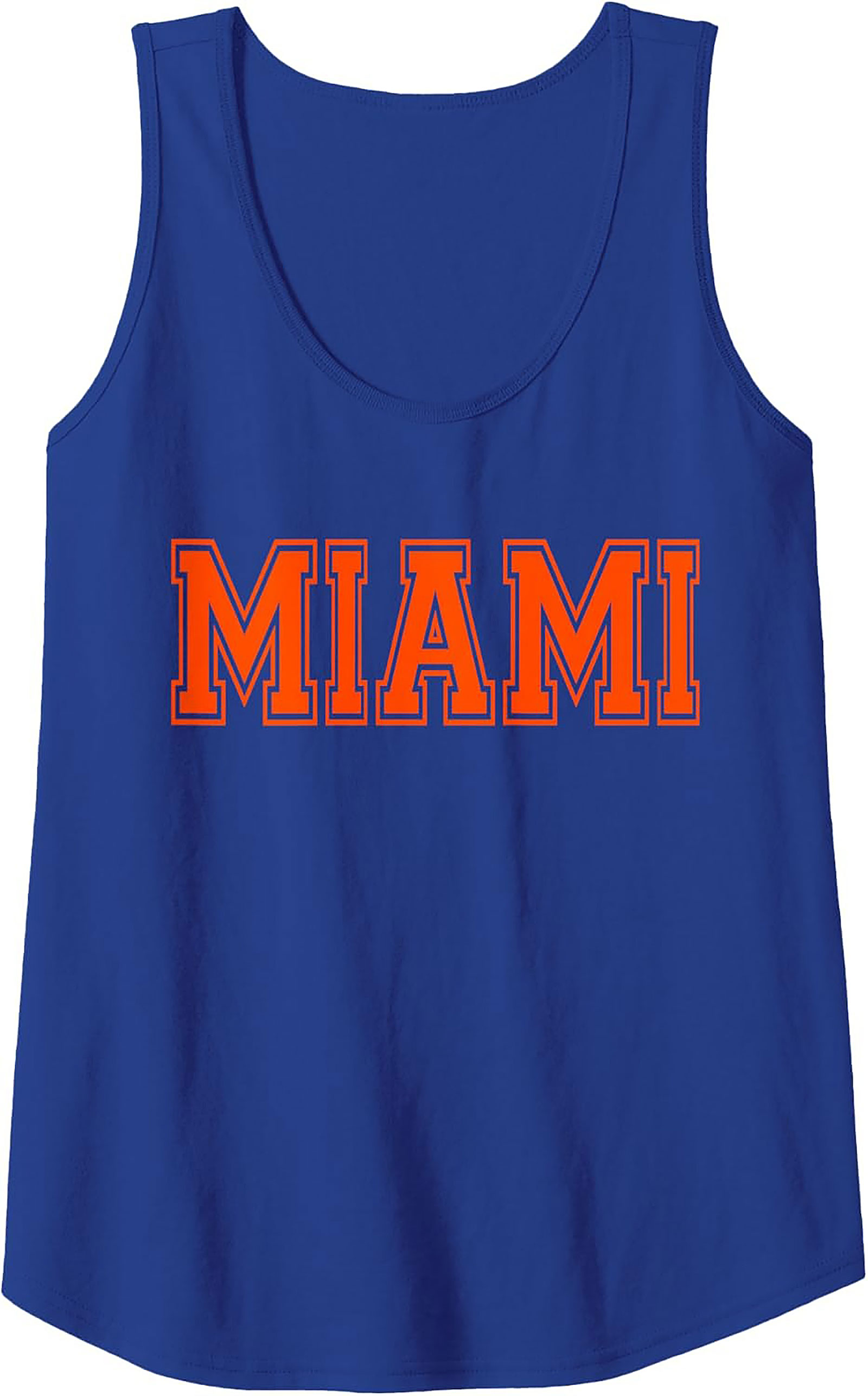 Miami Varsity Graphic Tank Top Breathable Summer Wear