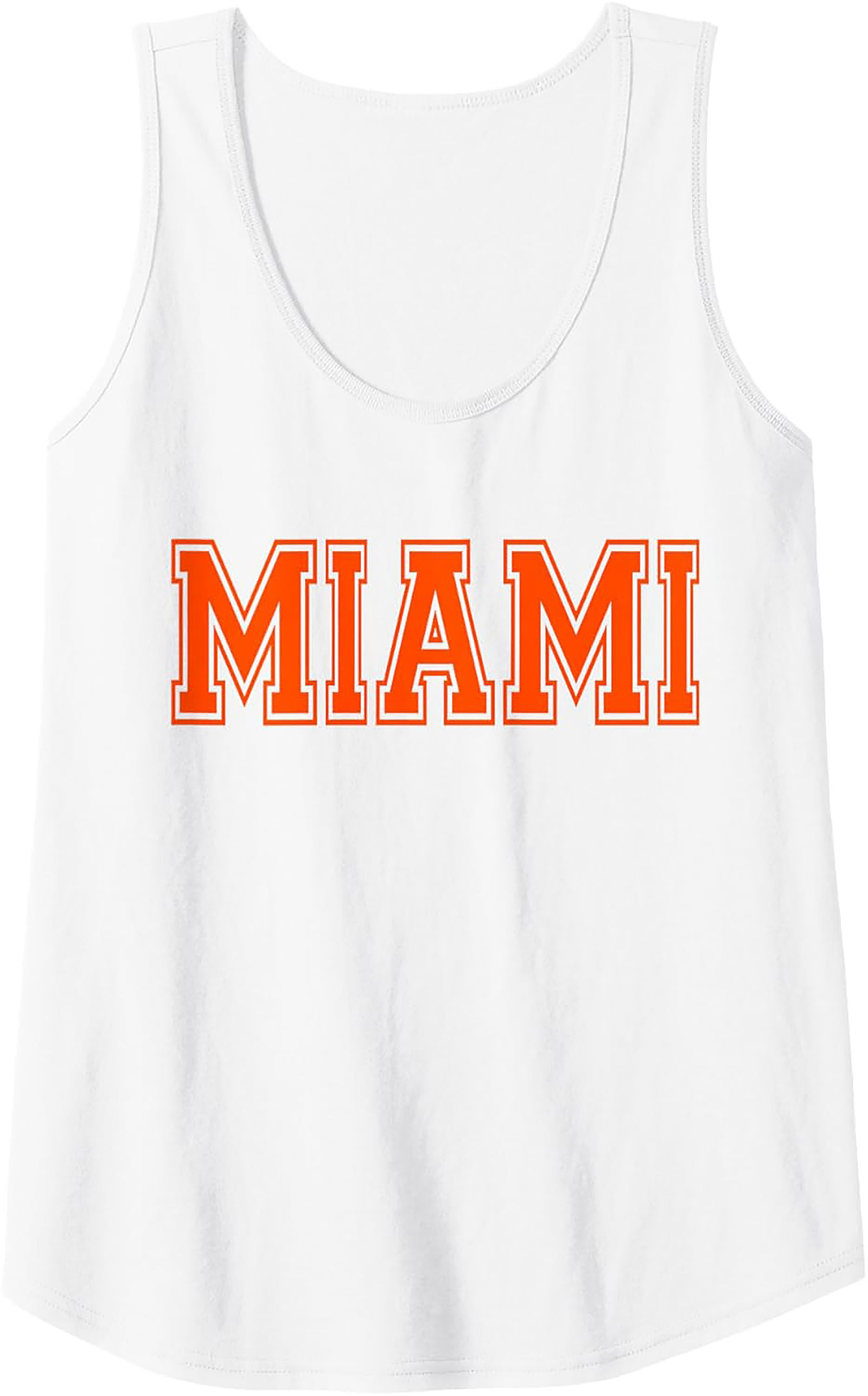 Miami Varsity Graphic Tank Top Breathable Summer Wear