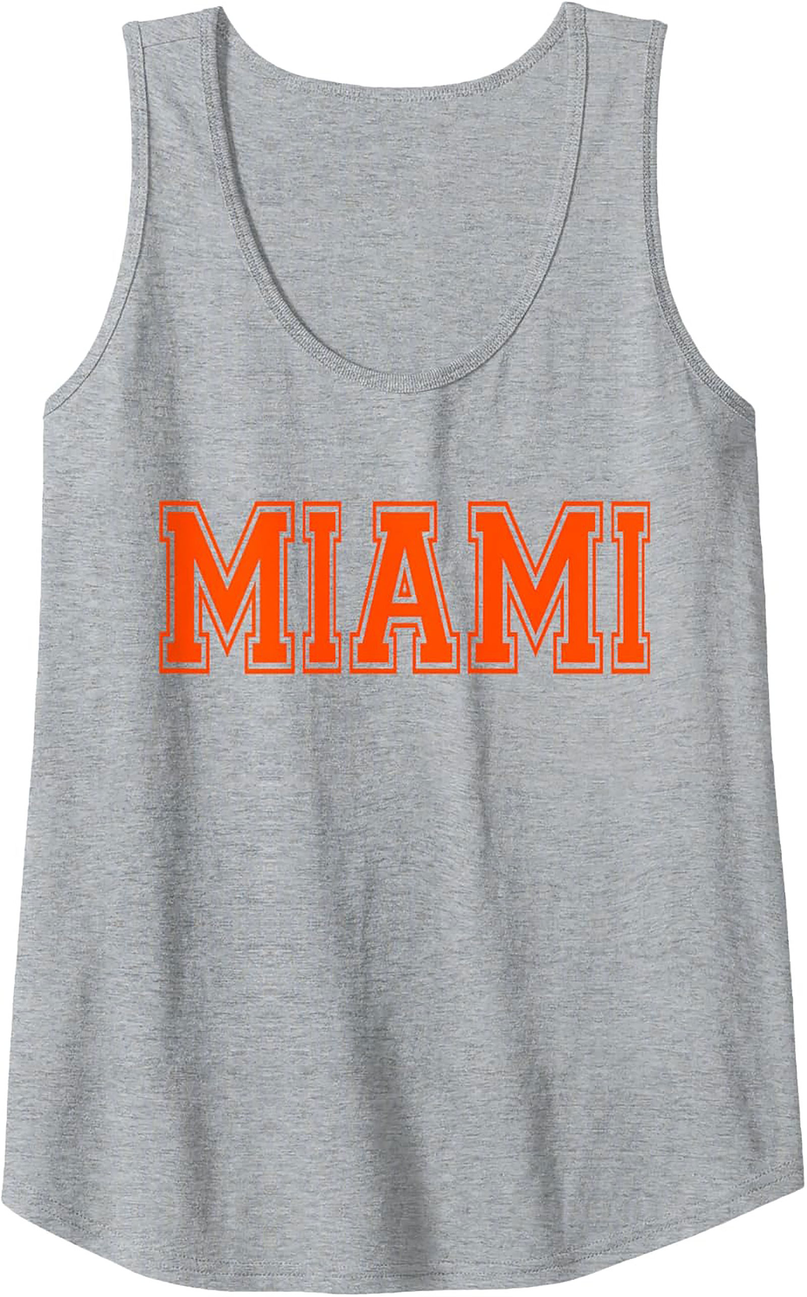 Miami Varsity Graphic Tank Top Breathable Summer Wear