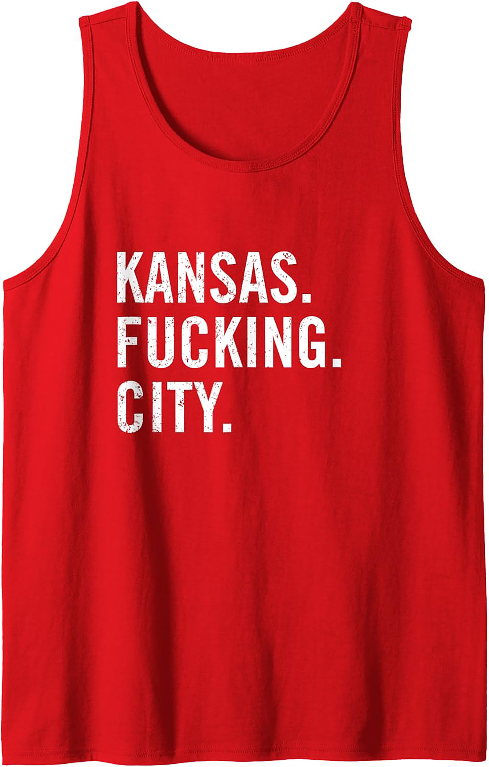  Kansas City F-Bomb Graphic Tank Top Bold Sleeveless Tee
