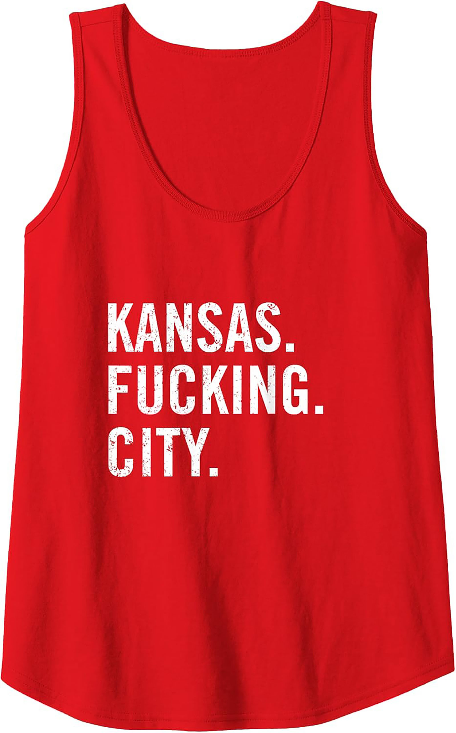  Kansas City F-Bomb Graphic Tank Top Bold Sleeveless Tee