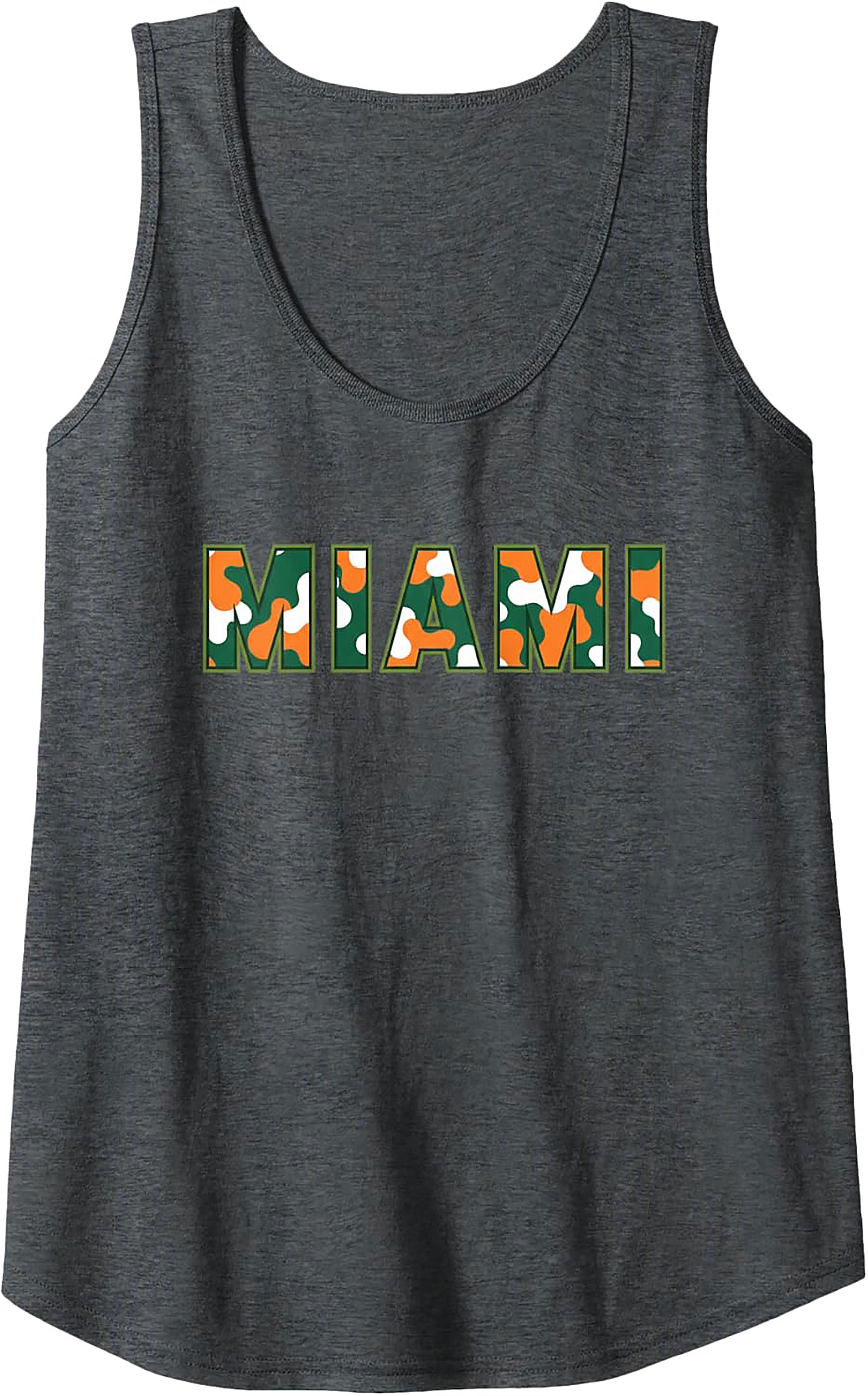  Miami Camo Graphic Tank Top Breathable Summer Wear