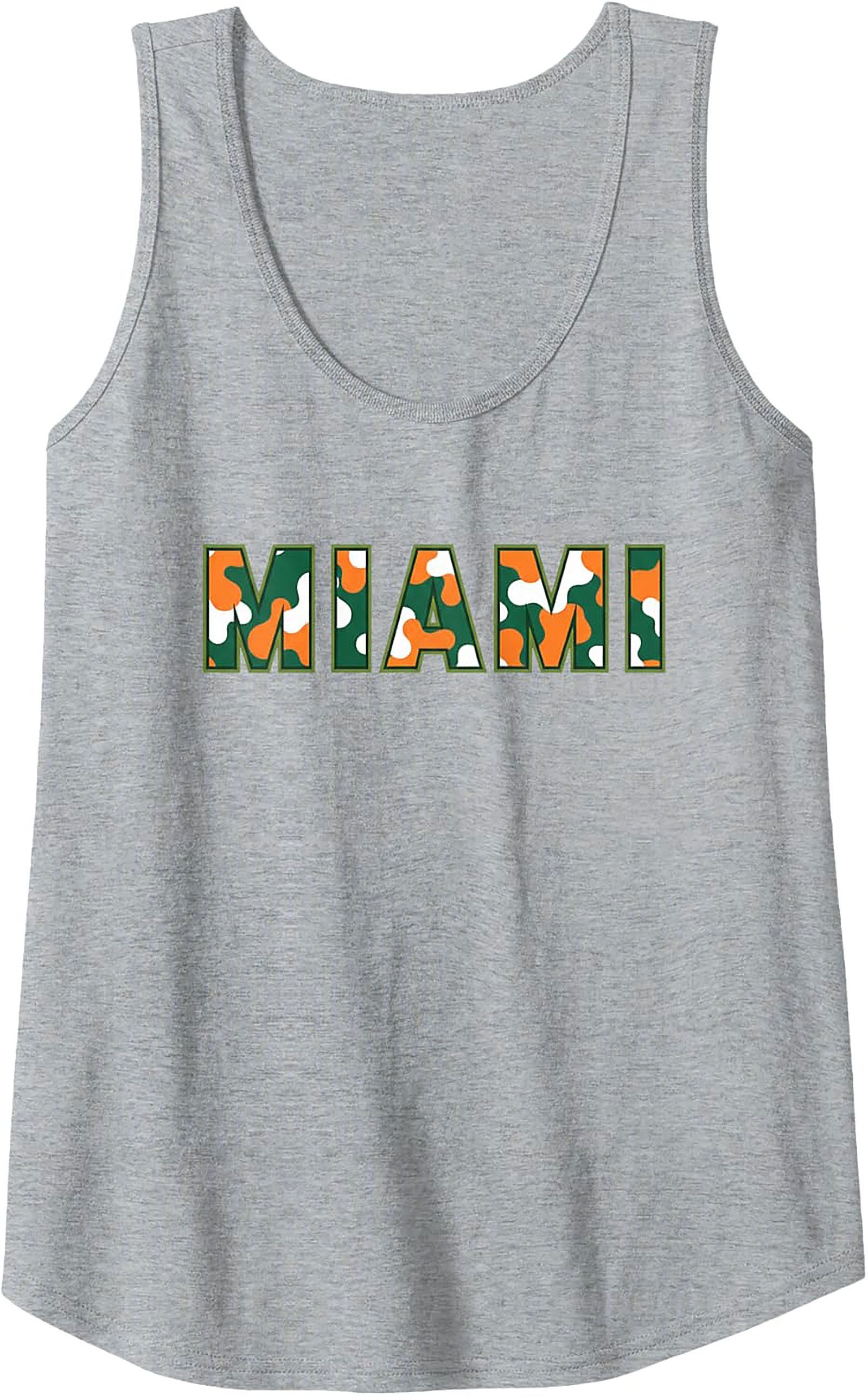  Miami Camo Graphic Tank Top Breathable Summer Wear