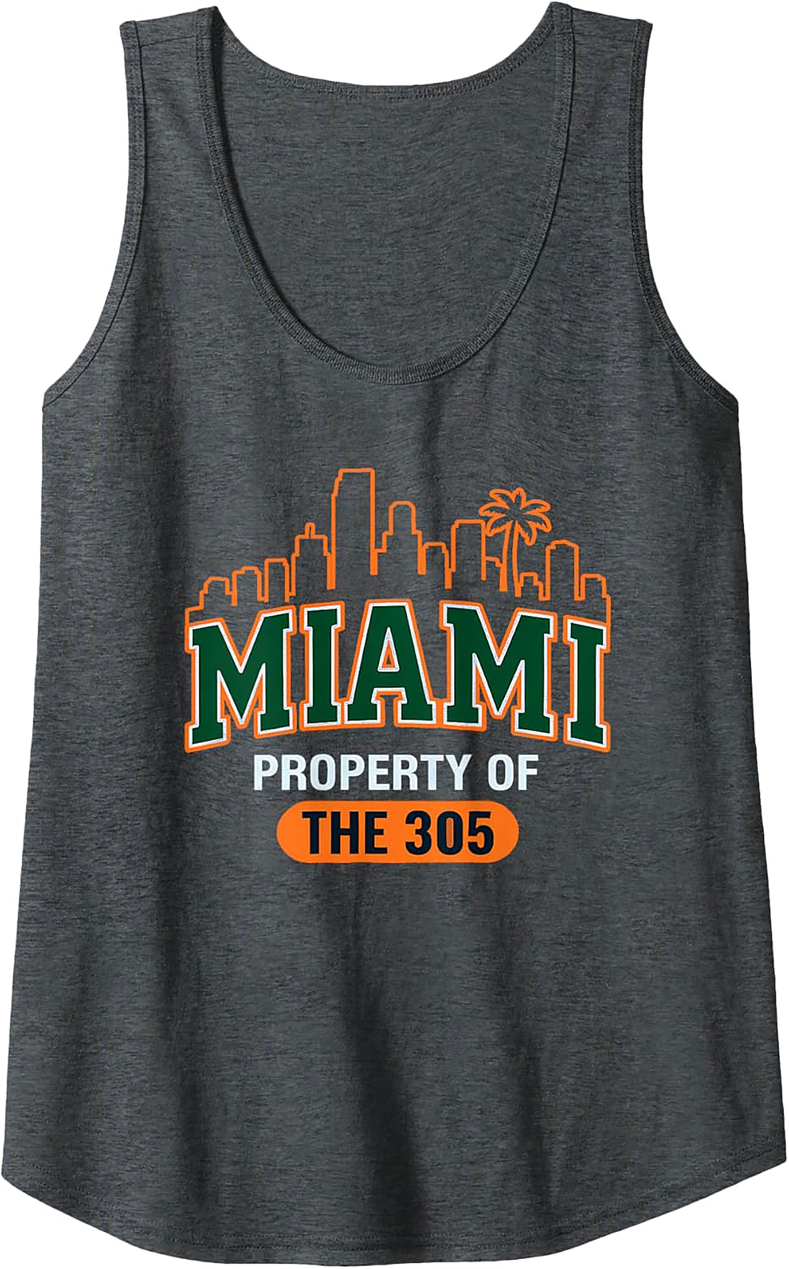Miami Property of The 305 Graphic Tank Summer Wear