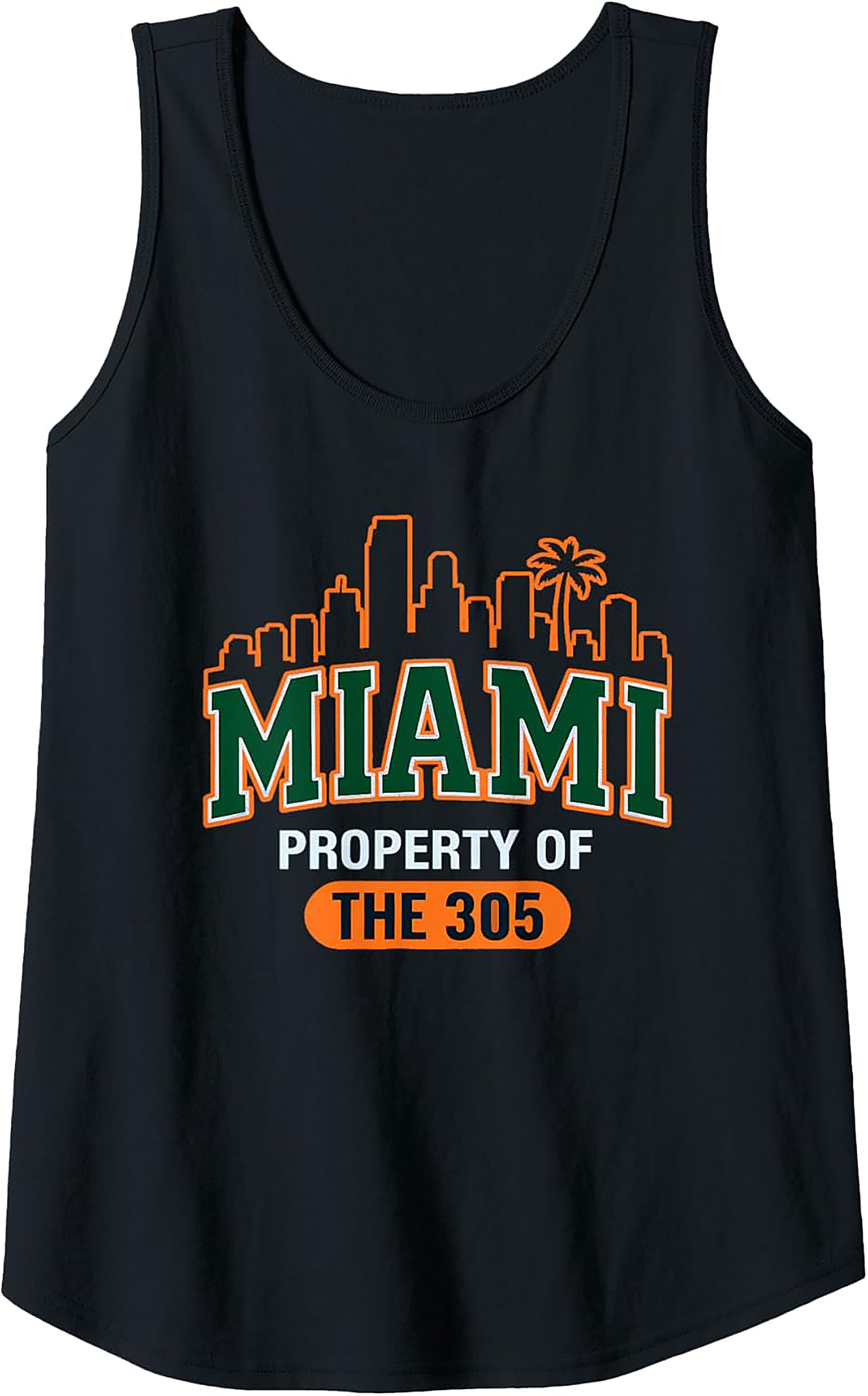 Miami Property of The 305 Graphic Tank Summer Wear