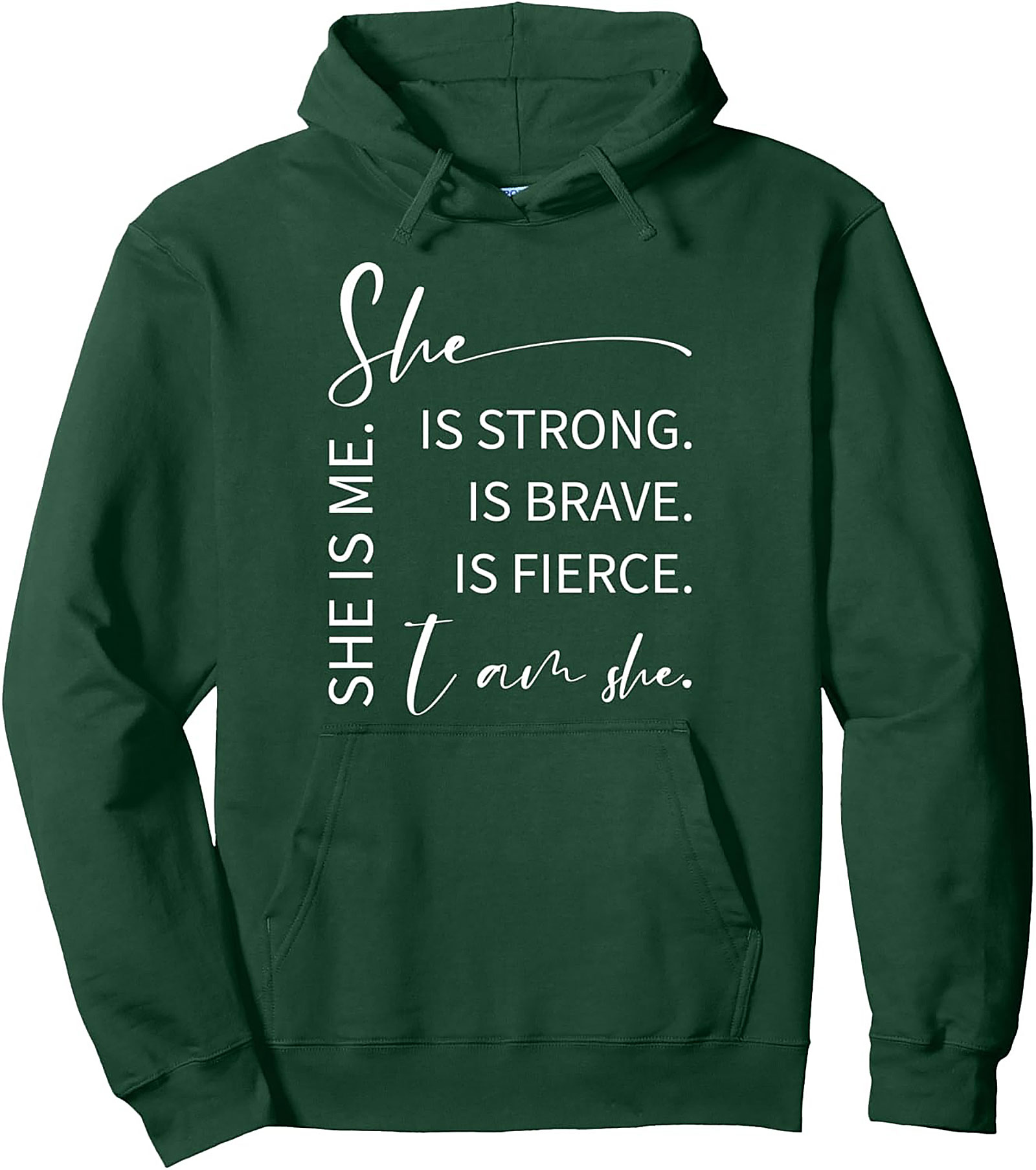 She Is Strong Graphic Hoodie Women’s Empowerment Pullover