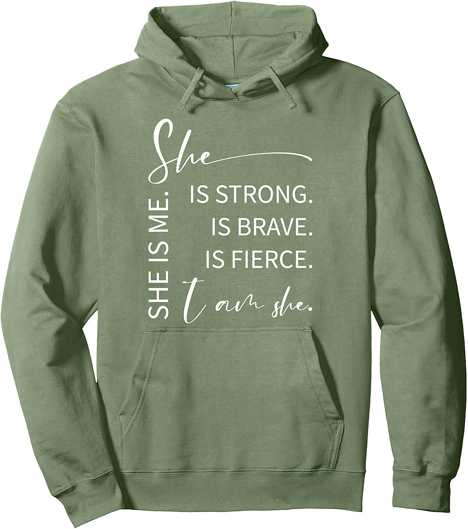 She Is Strong Graphic Hoodie Women’s Empowerment Pullover