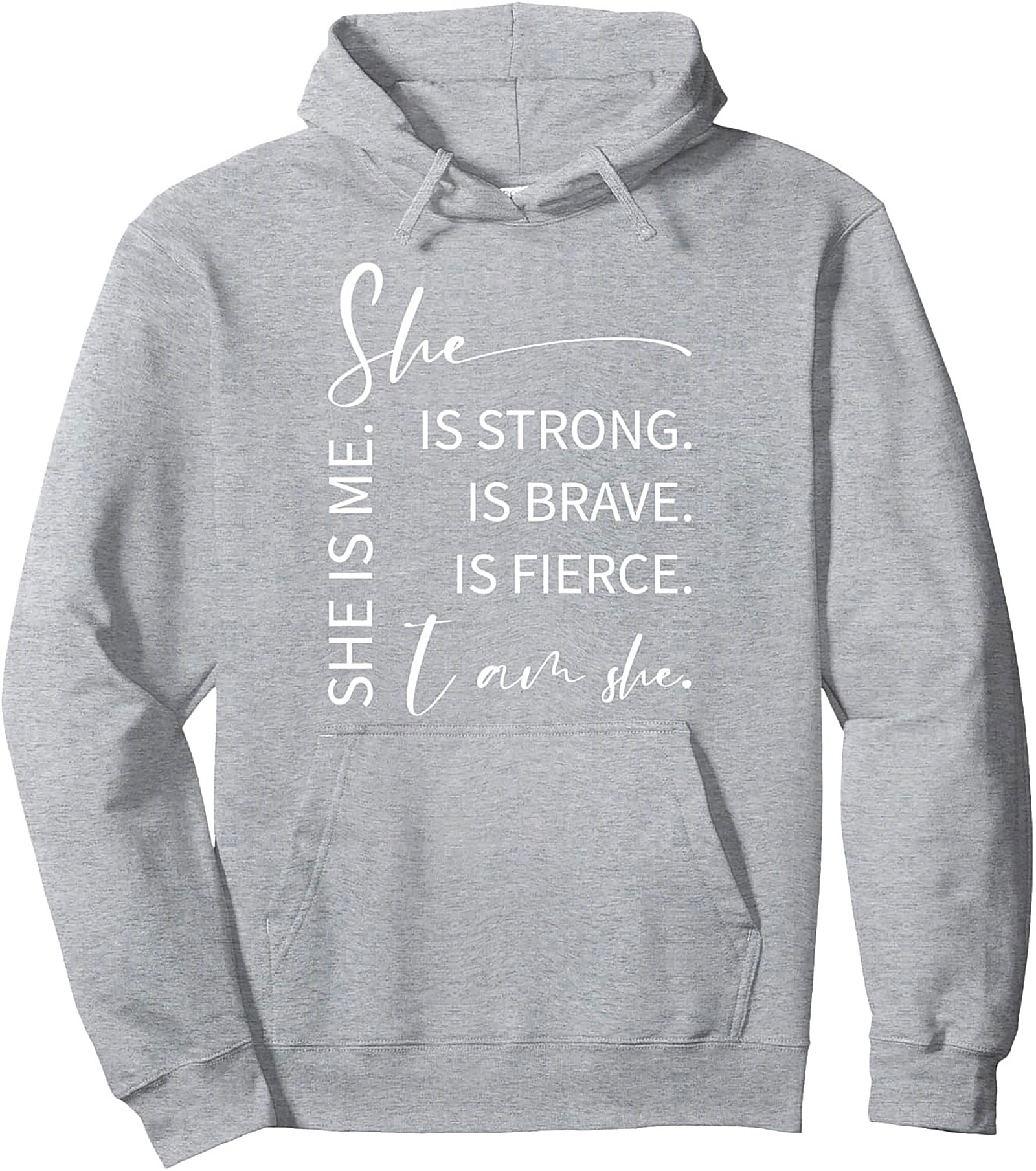 She Is Strong Graphic Hoodie Women’s Empowerment Pullover