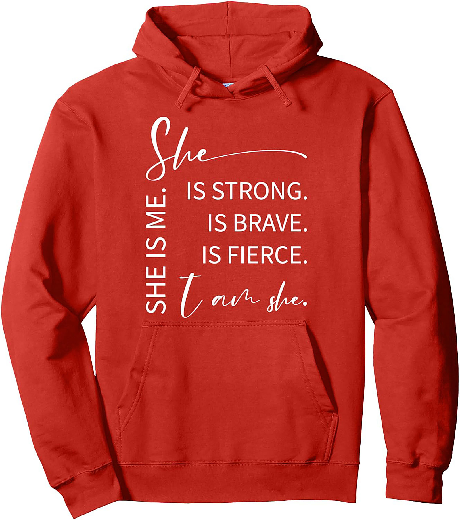 She Is Strong Graphic Hoodie Women’s Empowerment Pullover