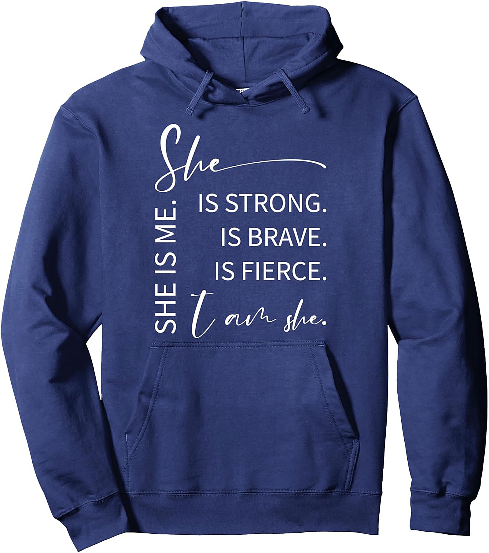 She Is Strong Graphic Hoodie Women’s Empowerment Pullover