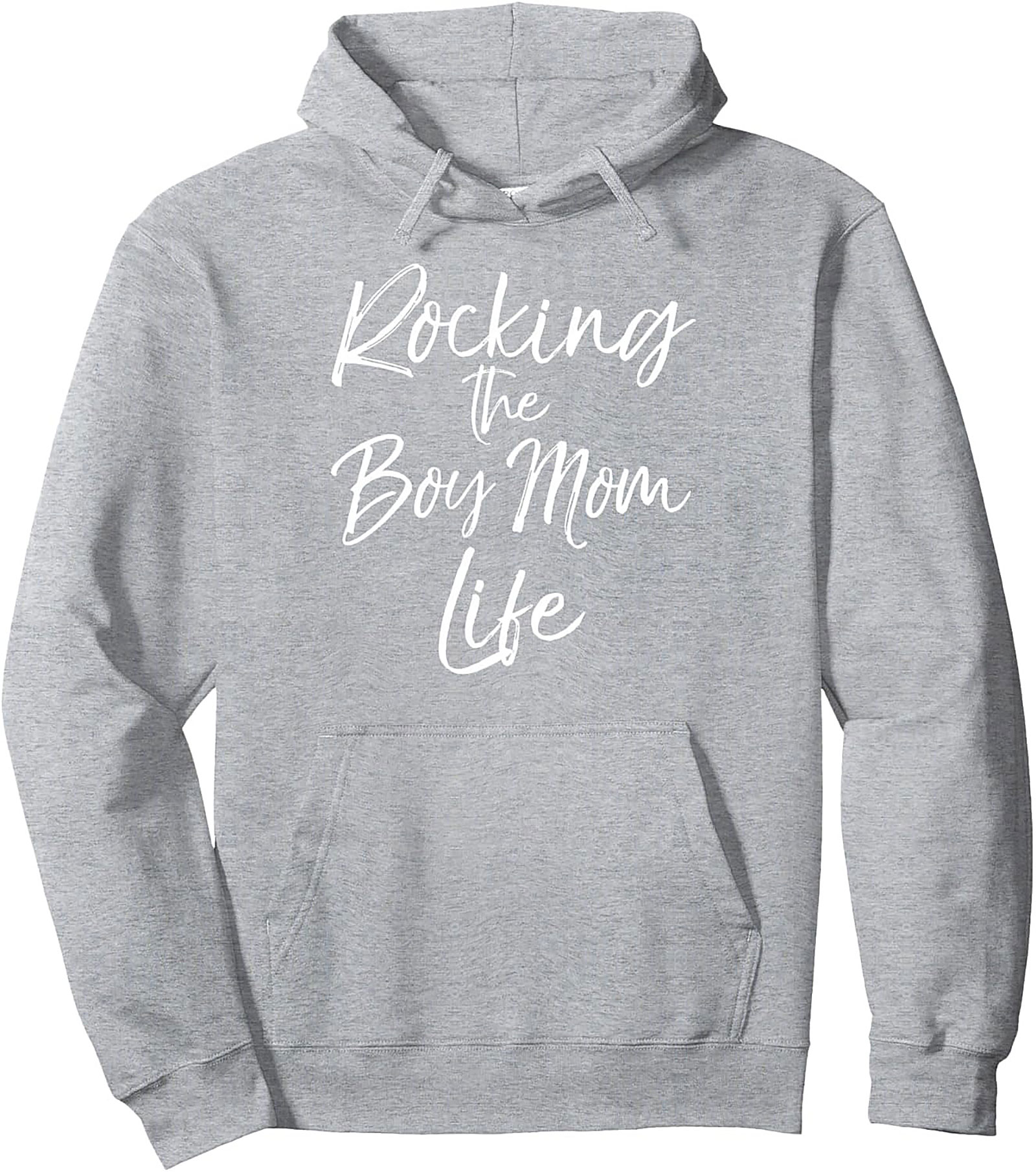 Rocking the Boy Mom Life Hoodie Cozy Pullover for Moms
