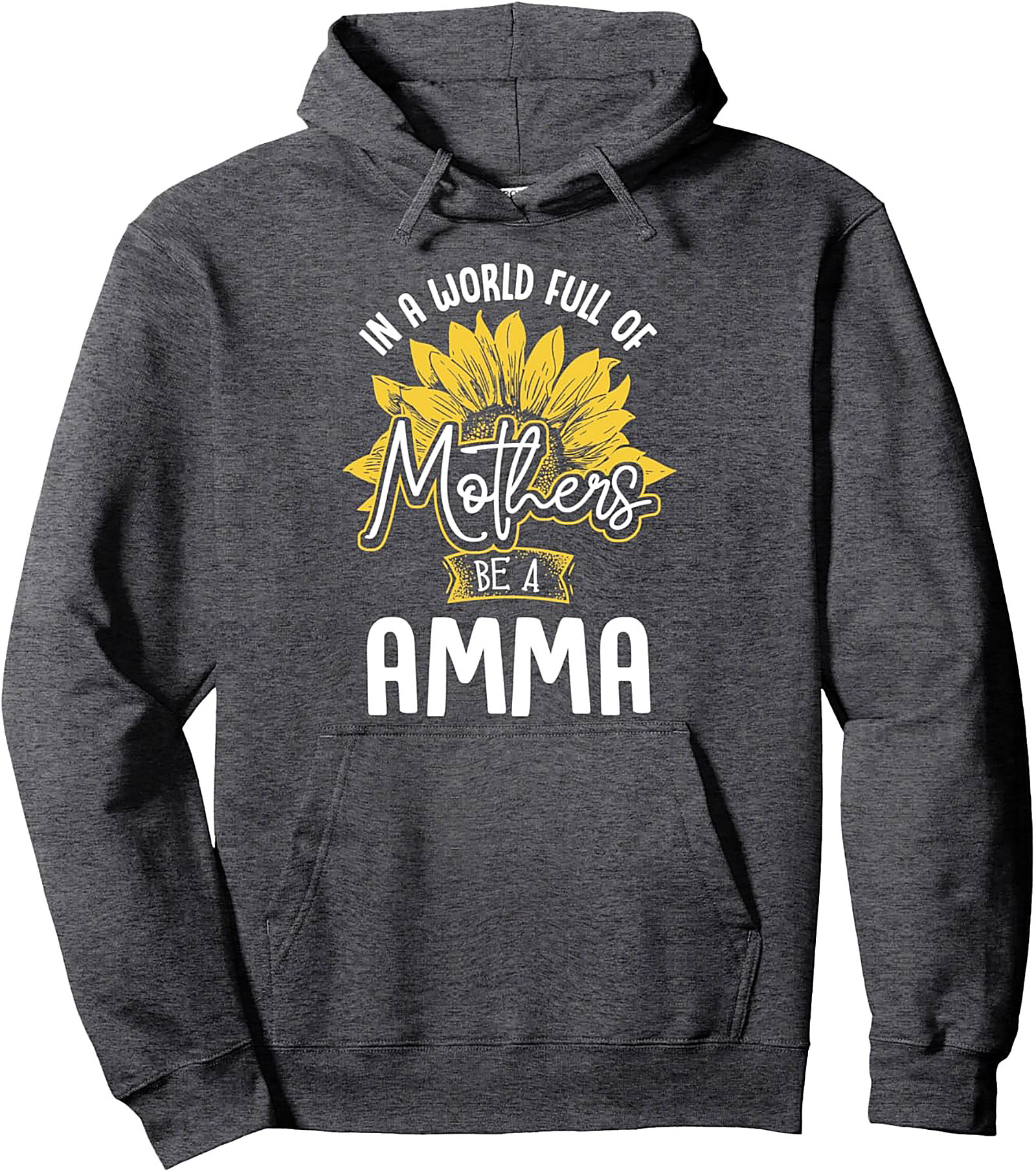  Amma Sunflower Hoodie Cozy Graphic Pullover for Moms