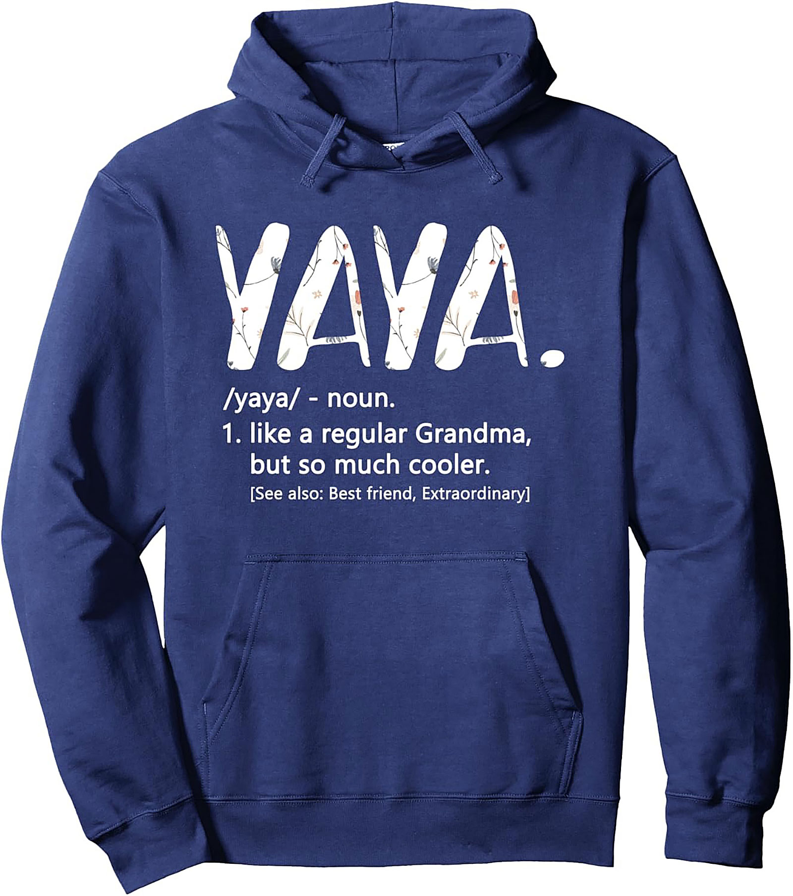 Yaya Definition Hoodie Cool Grandma Graphic Pullover