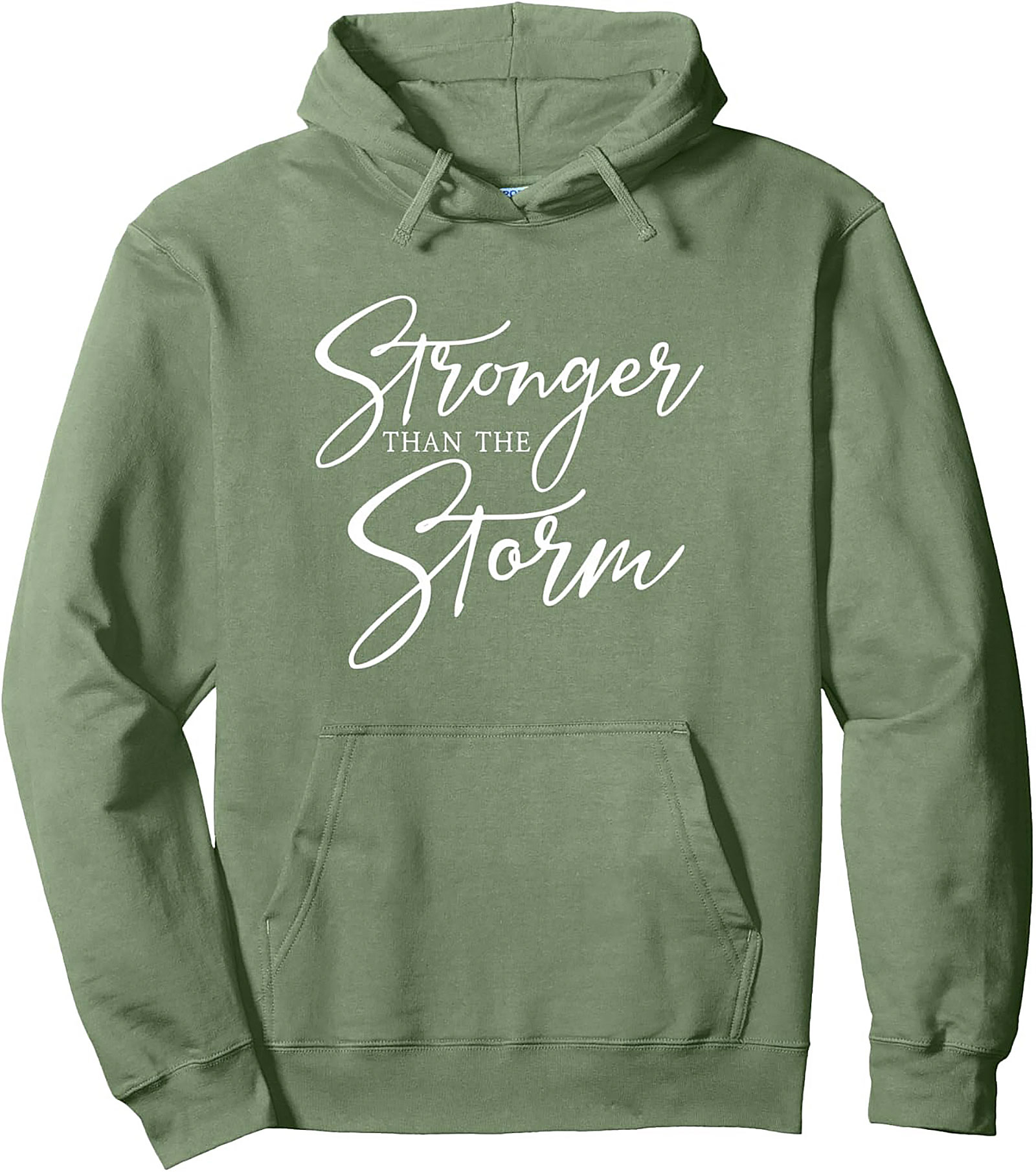 Stronger Than The Storm Hoodie Motivational Graphic Pullover