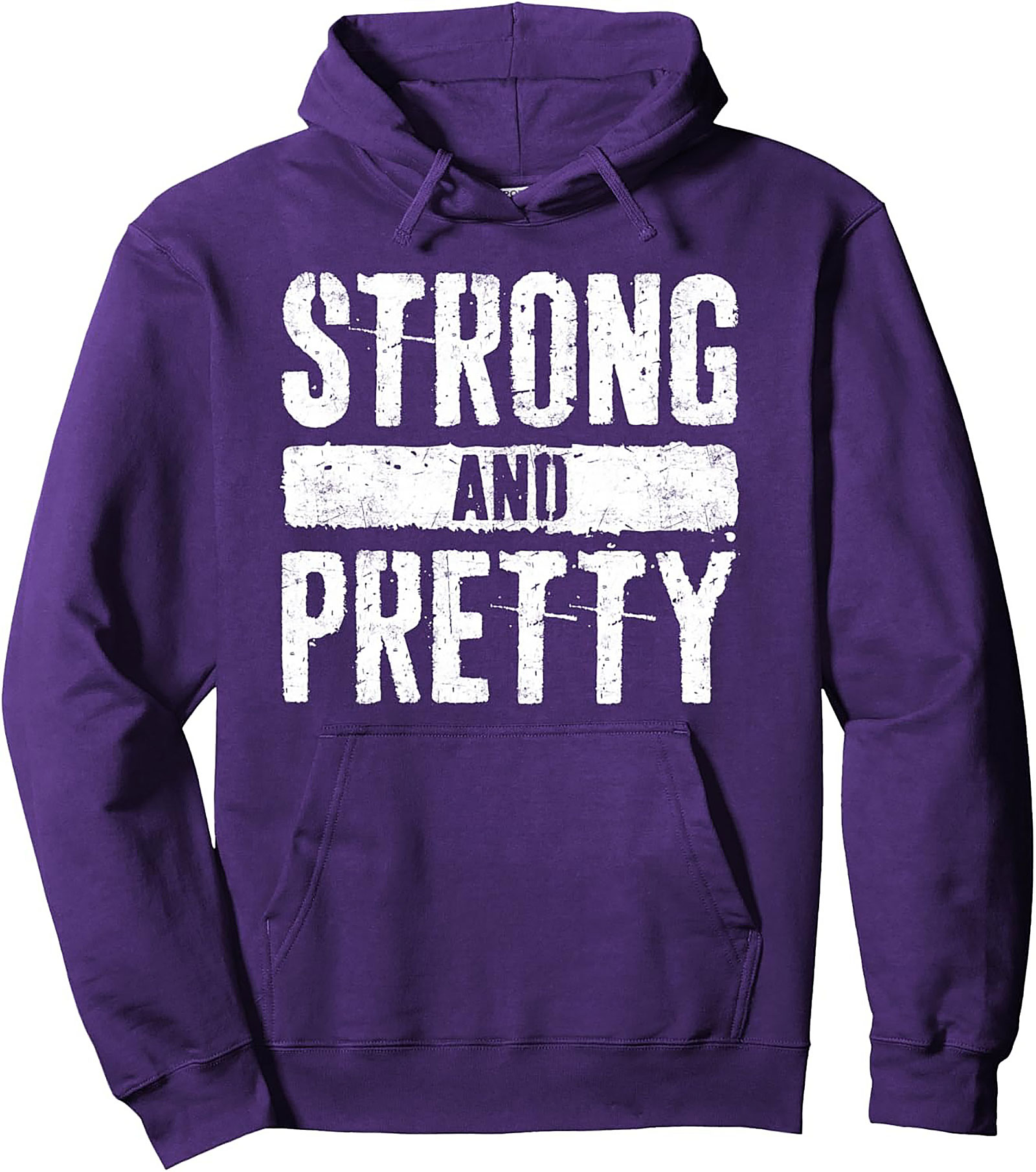 Strong and Pretty Hoodie Empowering Graphic Pullover