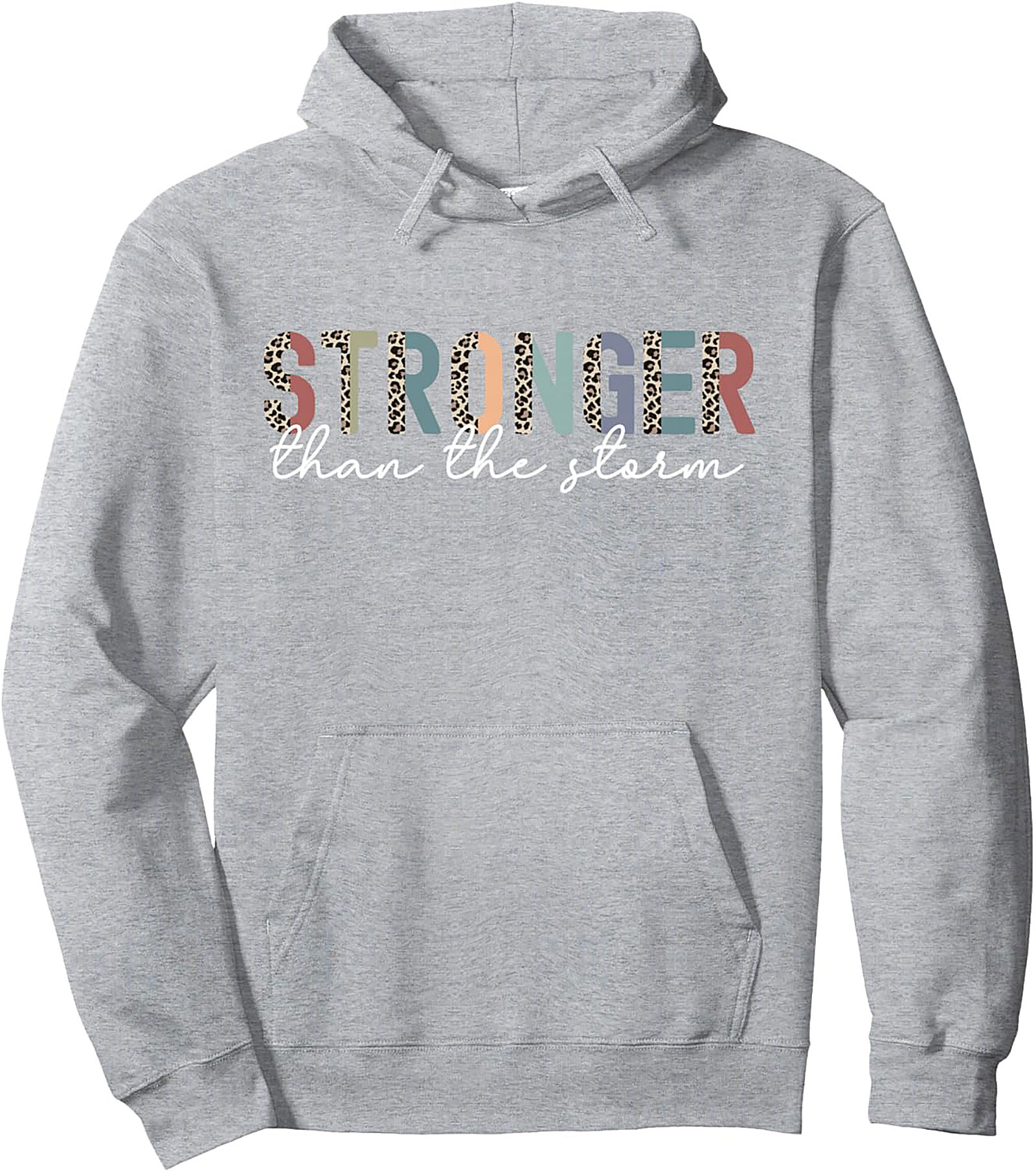 Stronger Than The Storm Hoodie Inspirational Graphic Pullover