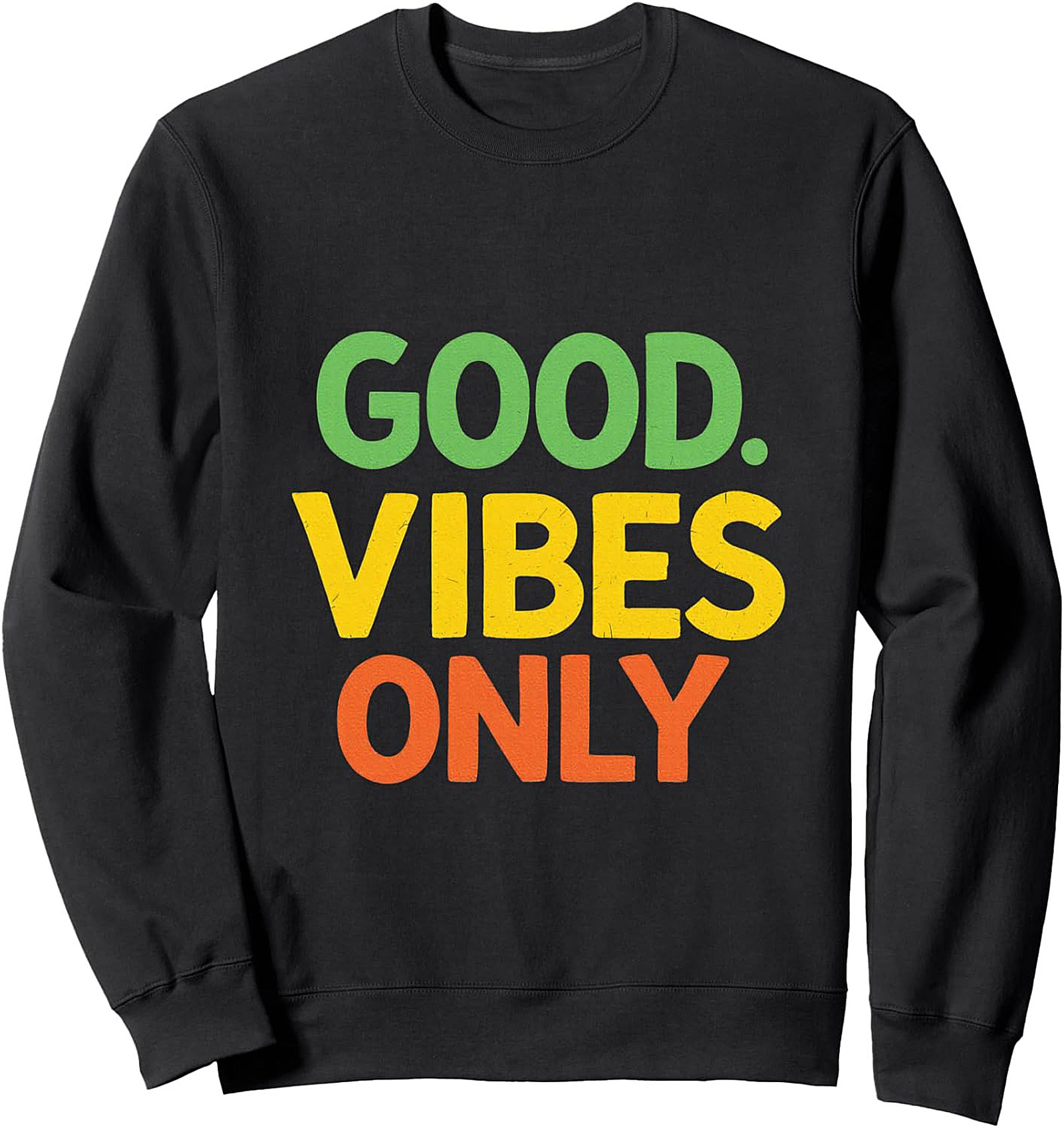 Good Vibes Only Graphic Sweatshirt | Cozy Retro Crewneck
