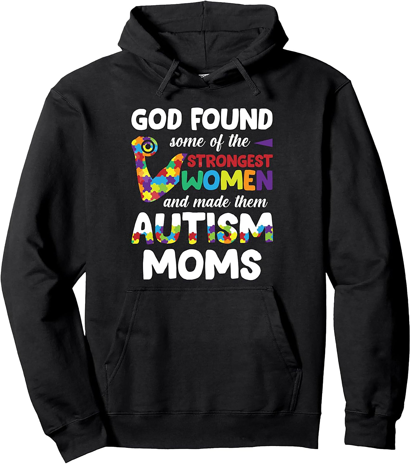 Autism Mom Hoodie Strongest Women Faith Pullover