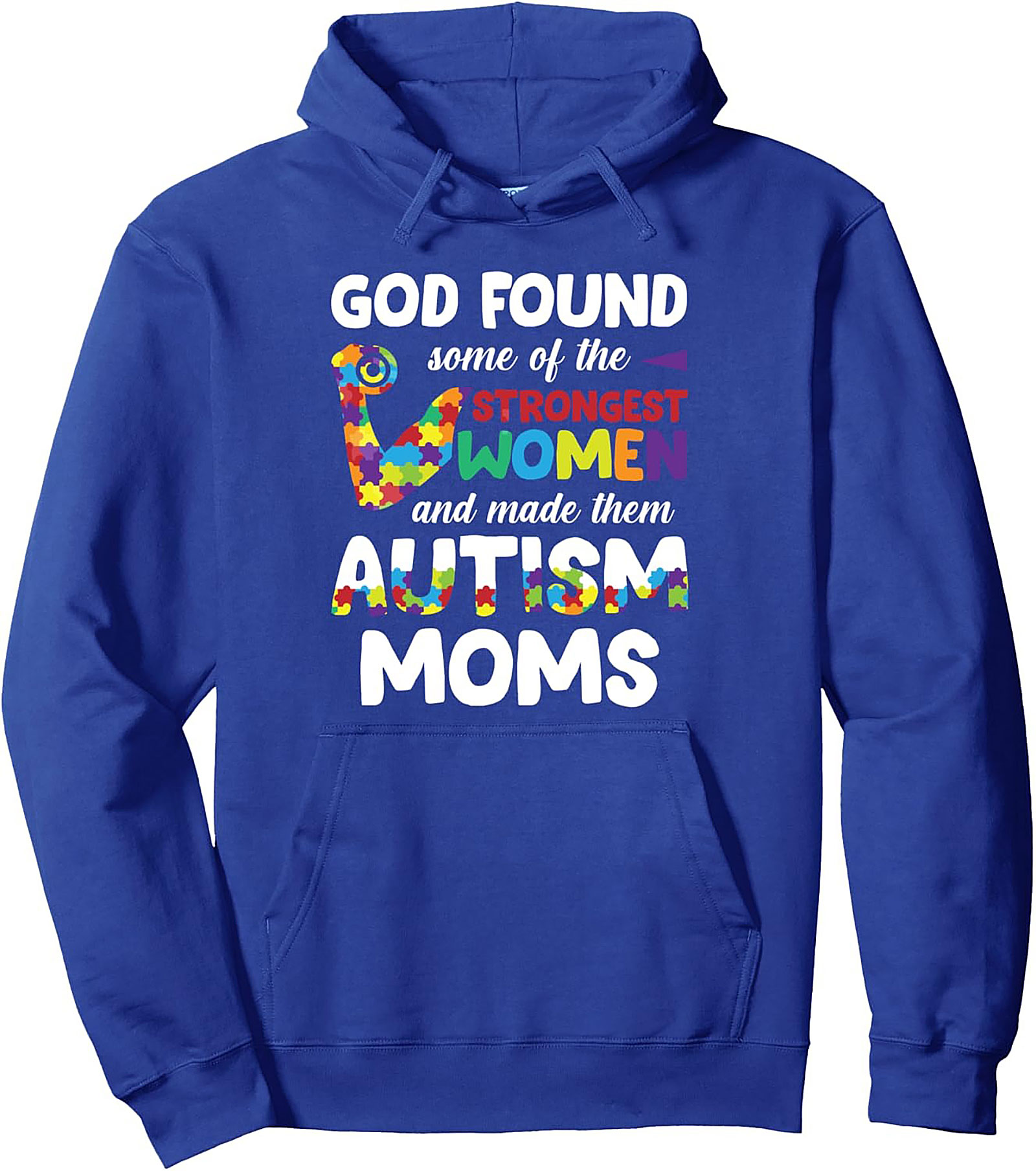 Autism Mom Hoodie Strongest Women Faith Pullover