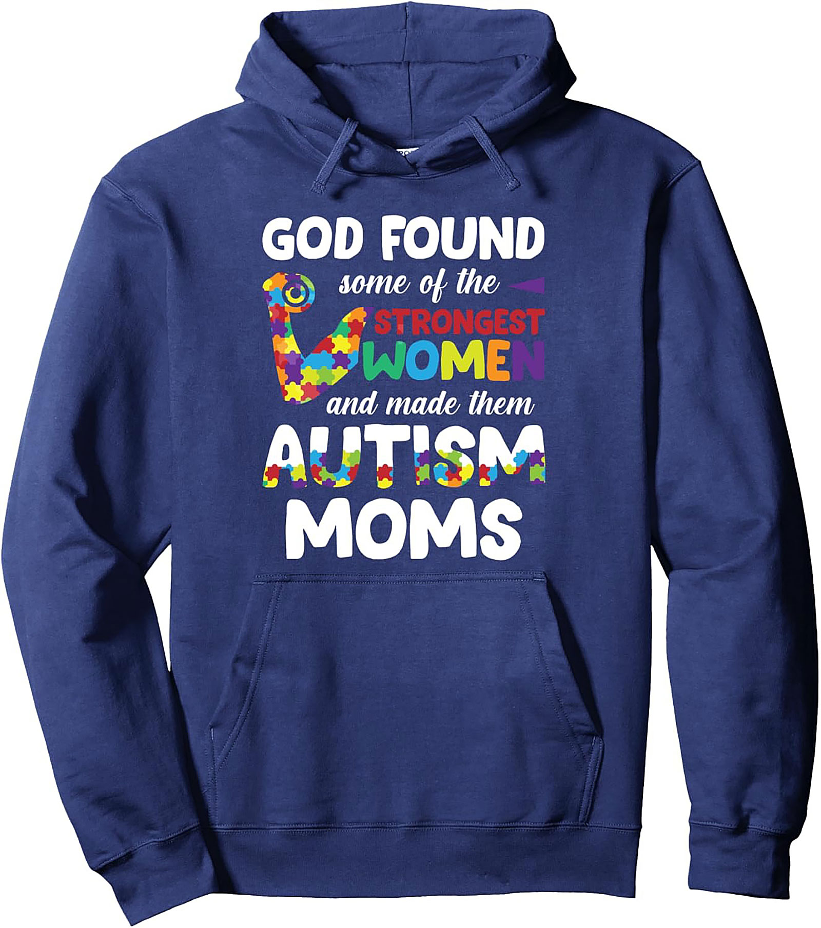 Autism Mom Hoodie Strongest Women Faith Pullover