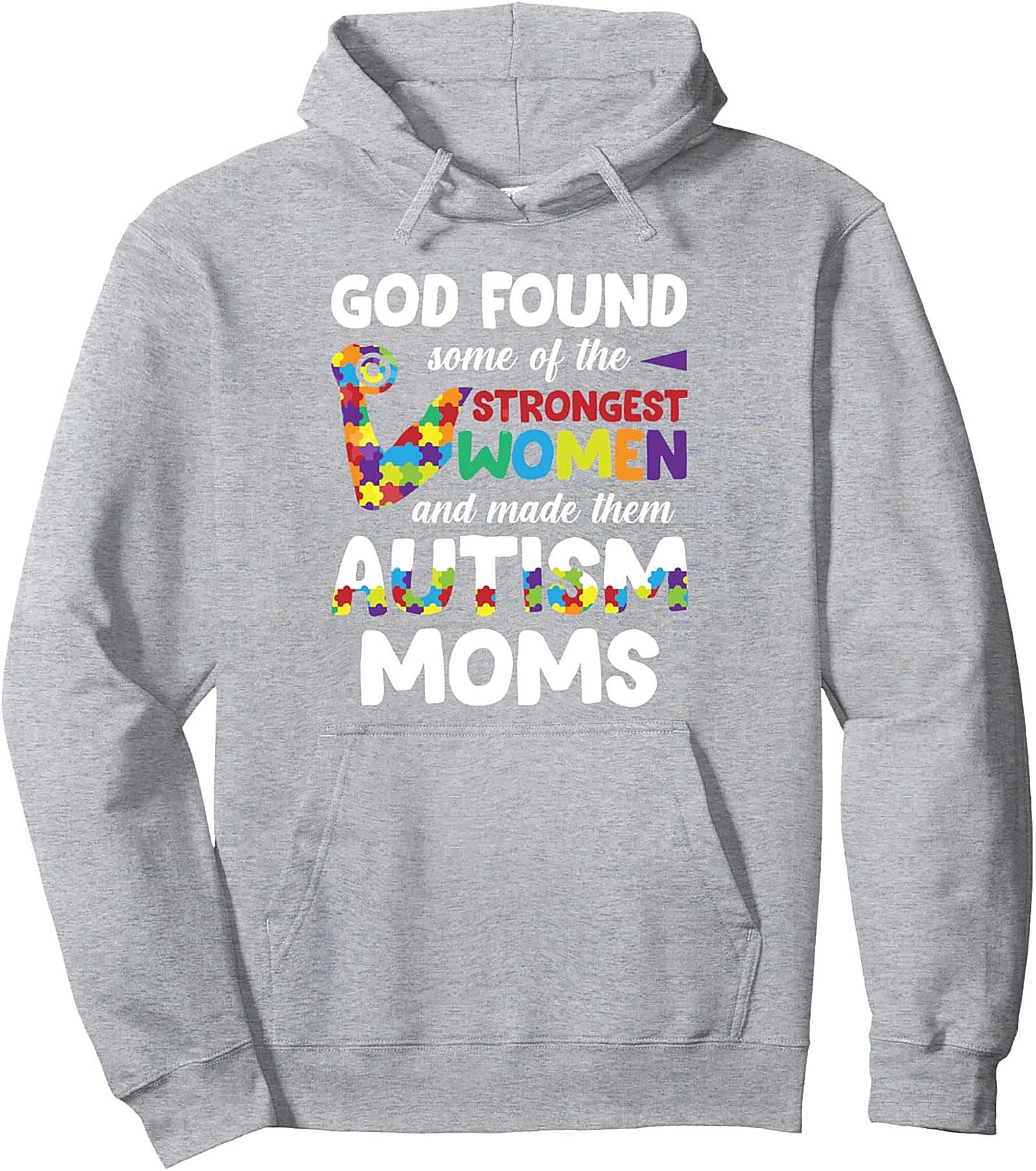 Autism Mom Hoodie Strongest Women Faith Pullover