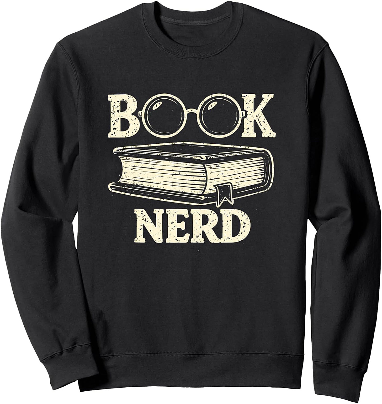 Book Nerd Graphic Sweatshirt Cozy Reader Crewneck