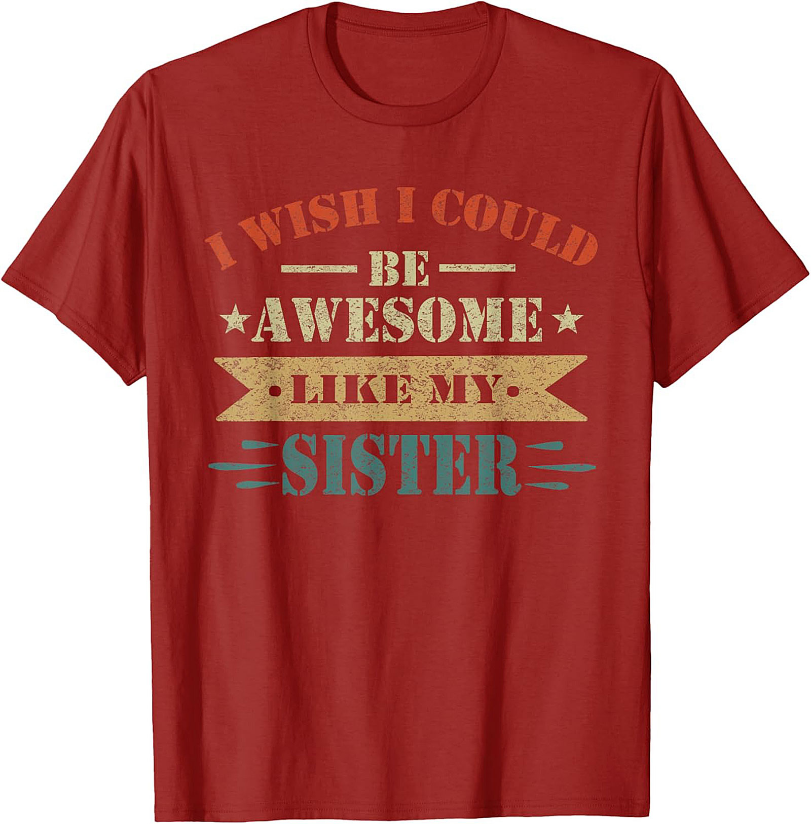 Awesome Sister Funny T-shirt - Vintage Retro Sibling Tee
