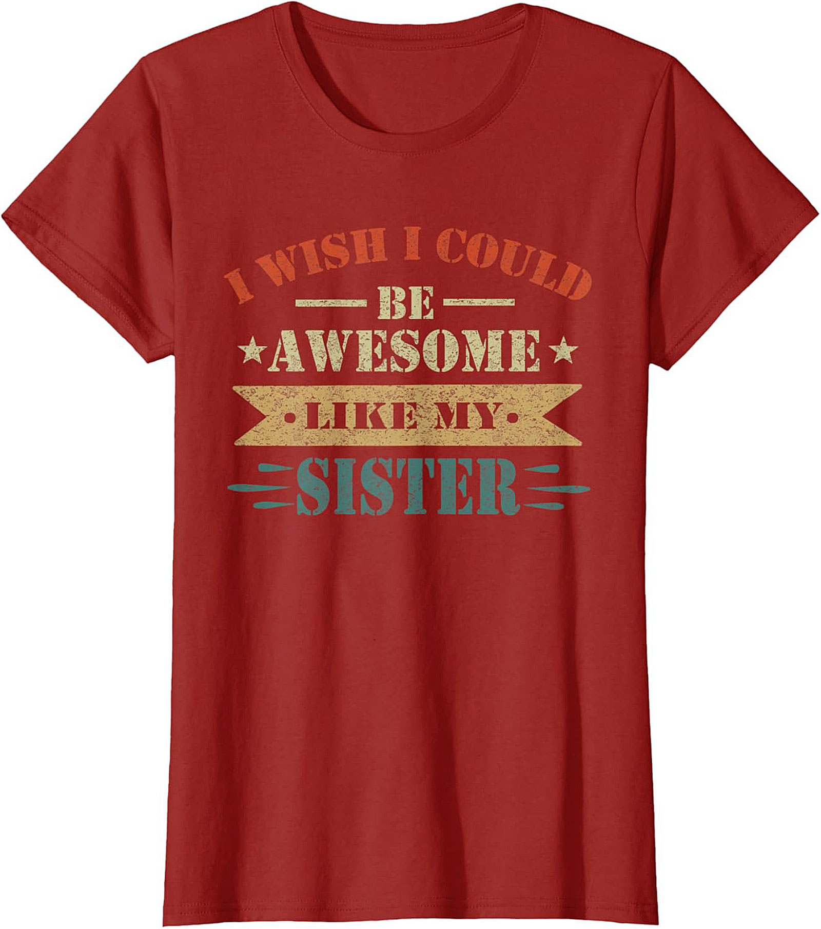 Awesome Sister Funny T-shirt - Vintage Retro Sibling Tee