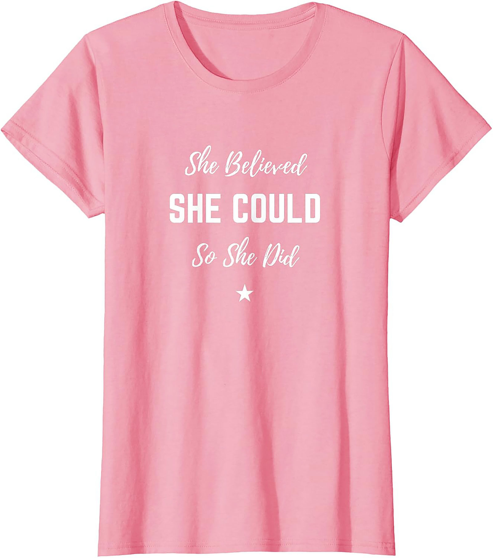 She Believed She Could T-shirt Inspirational Graphic Tee