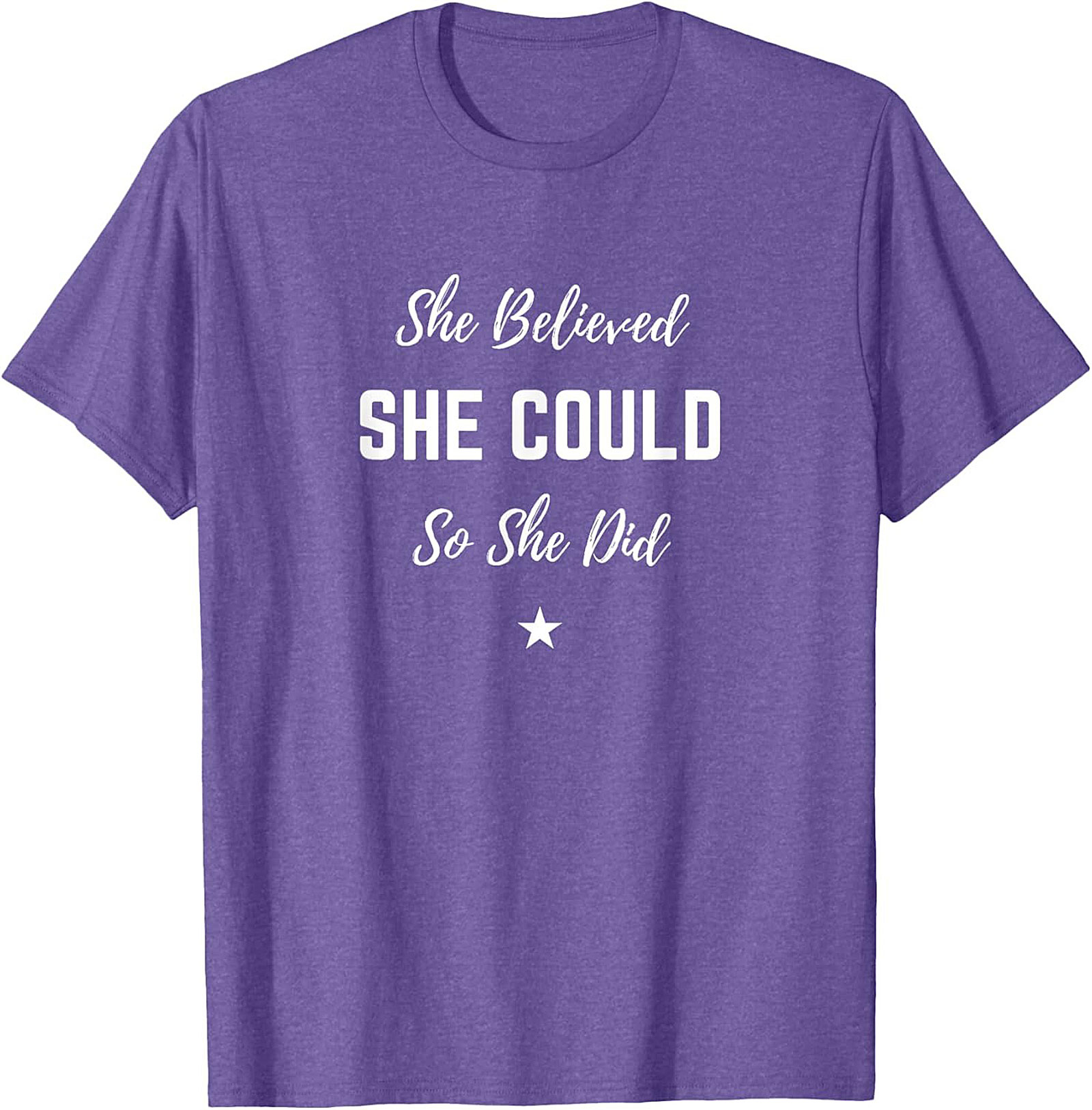 She Believed She Could T-shirt Inspirational Graphic Tee