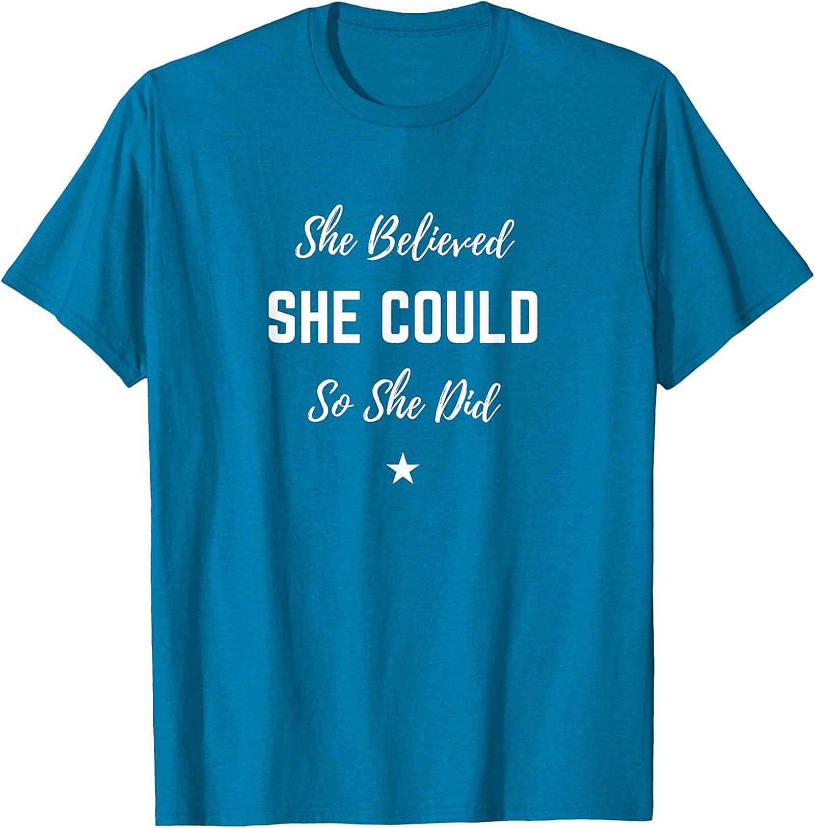She Believed She Could T-shirt Inspirational Graphic Tee