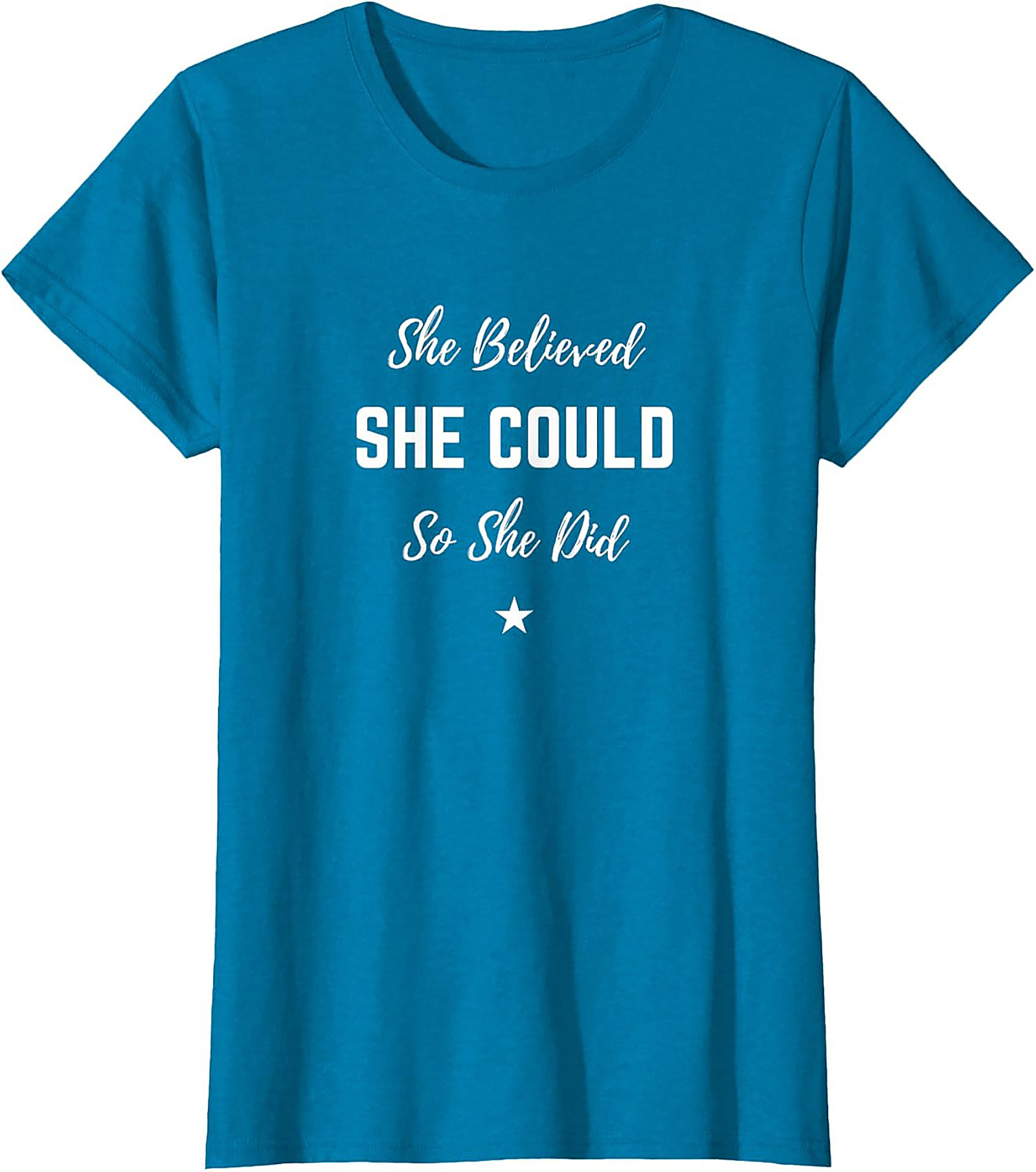 She Believed She Could T-shirt Inspirational Graphic Tee