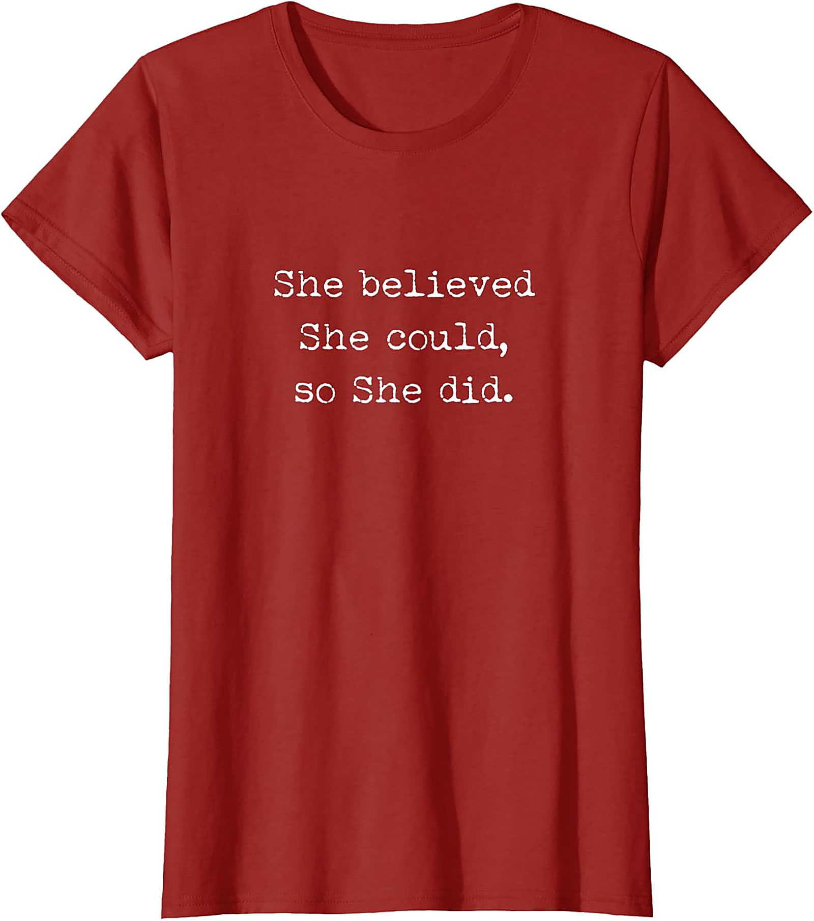  She Believed She Could T-shirt Inspirational Graphic Tee