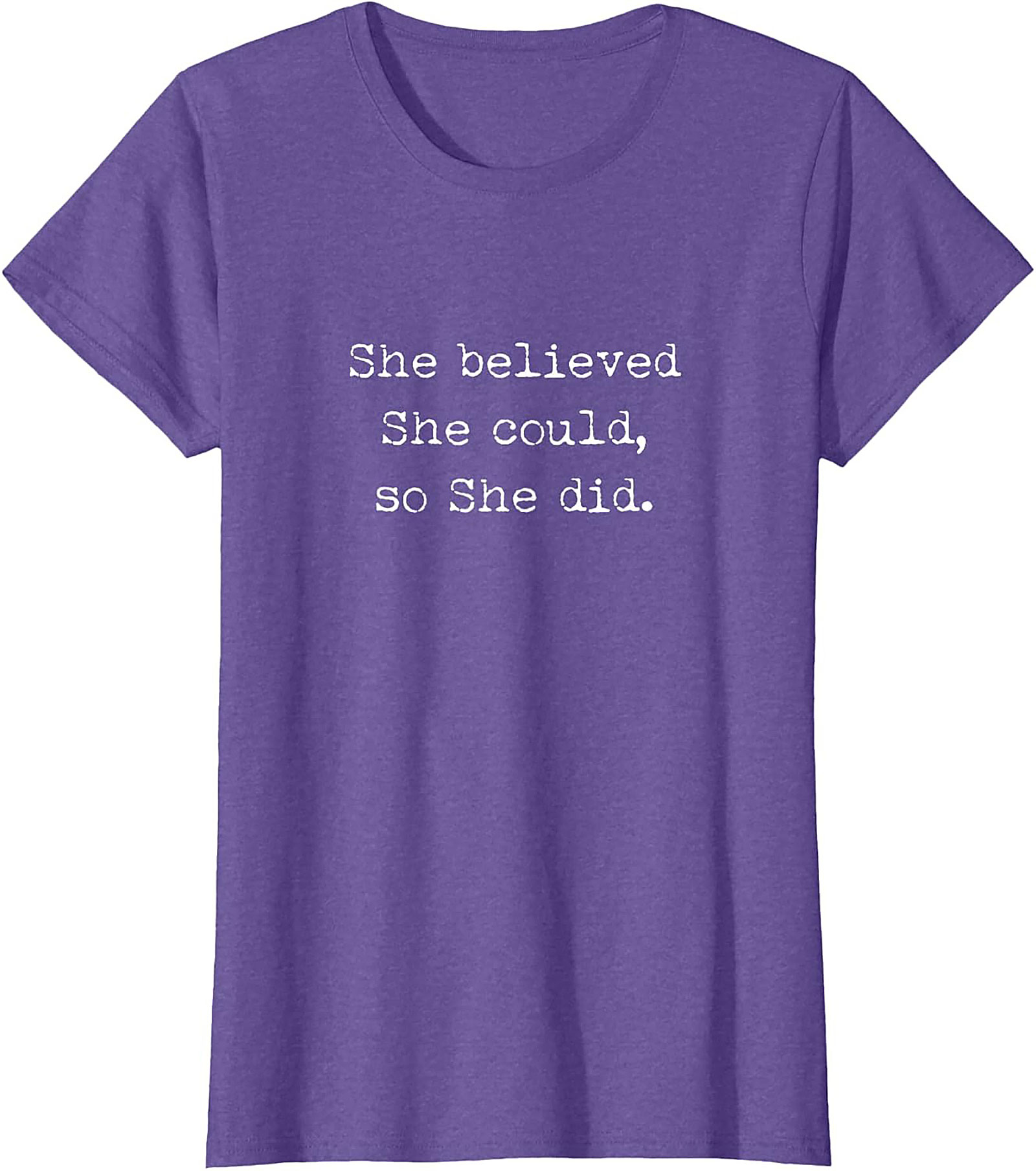  She Believed She Could T-shirt Inspirational Graphic Tee