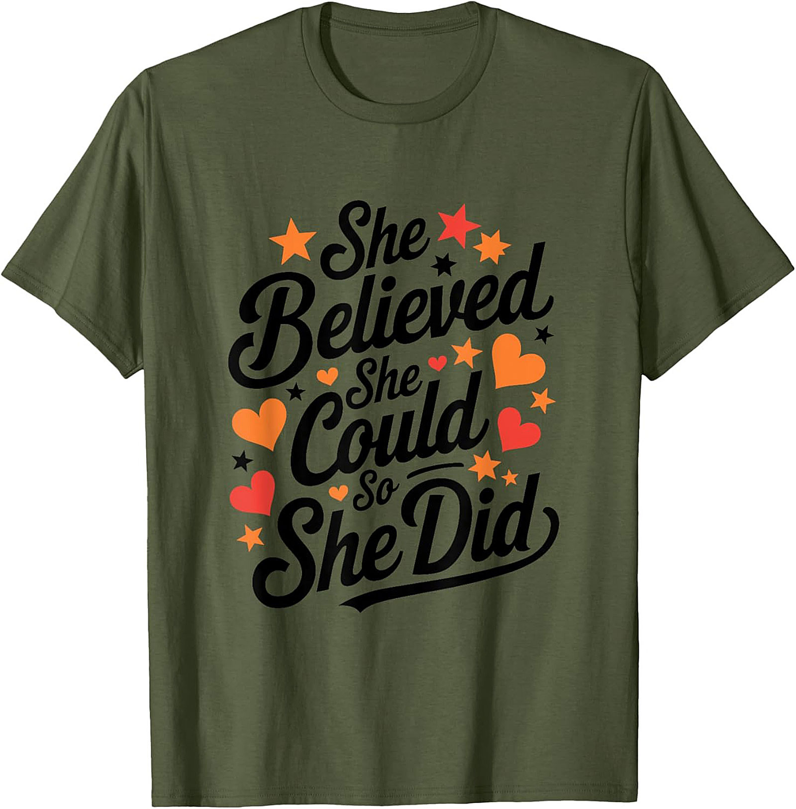  She Believed She Could So She Did T-Shirt Empowering Tee