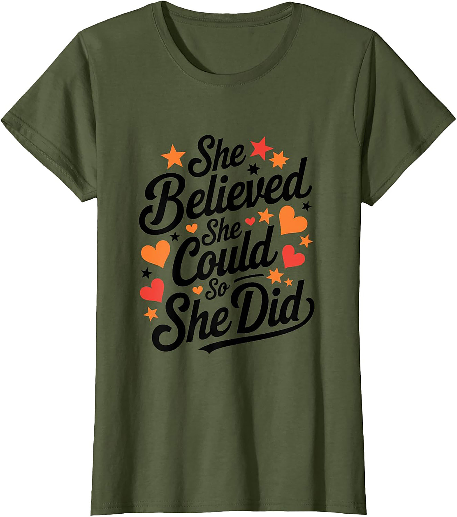  She Believed She Could So She Did T-Shirt Empowering Tee