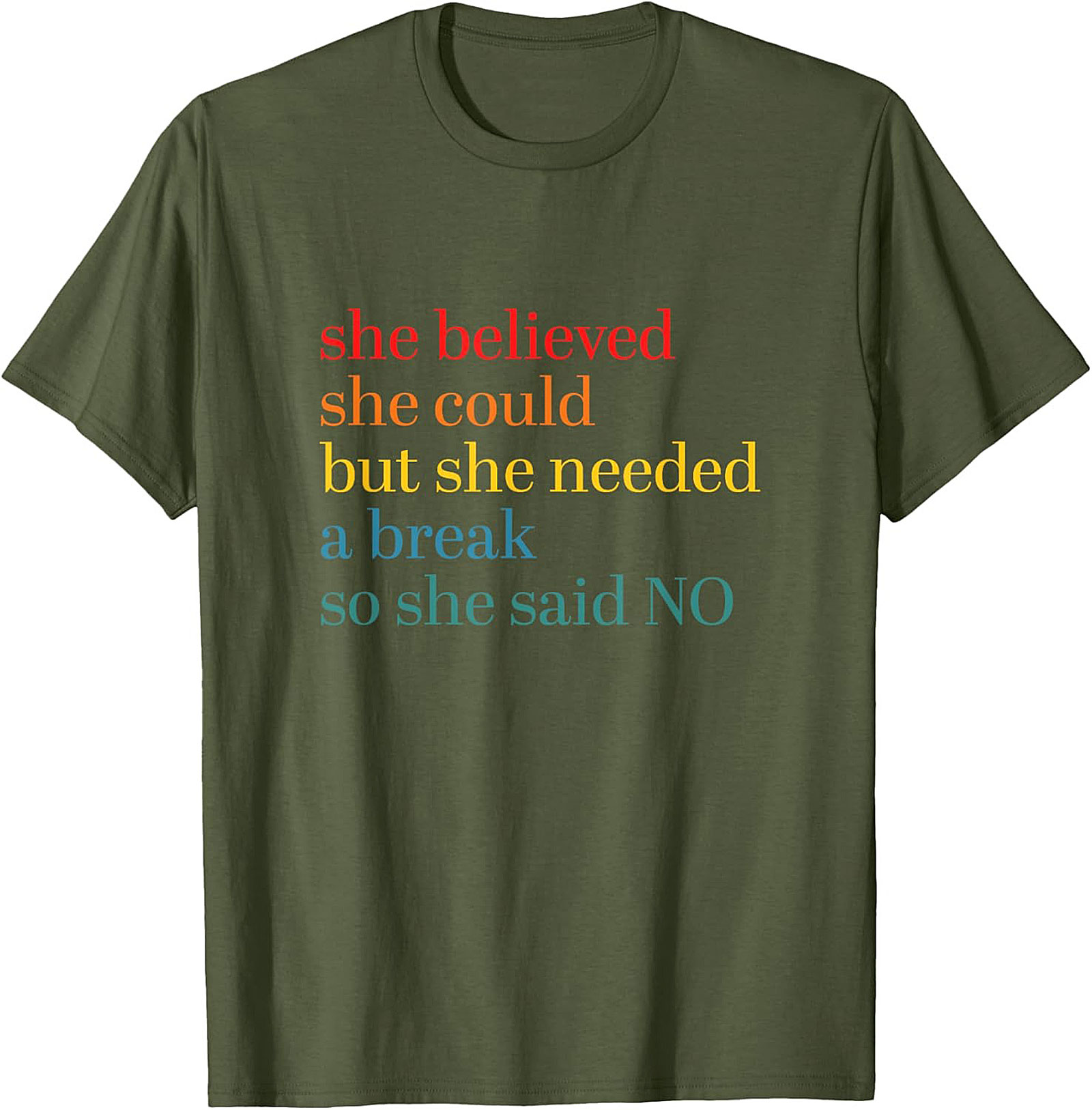 She Believed She Could But Needed A Break Funny T-Shirt