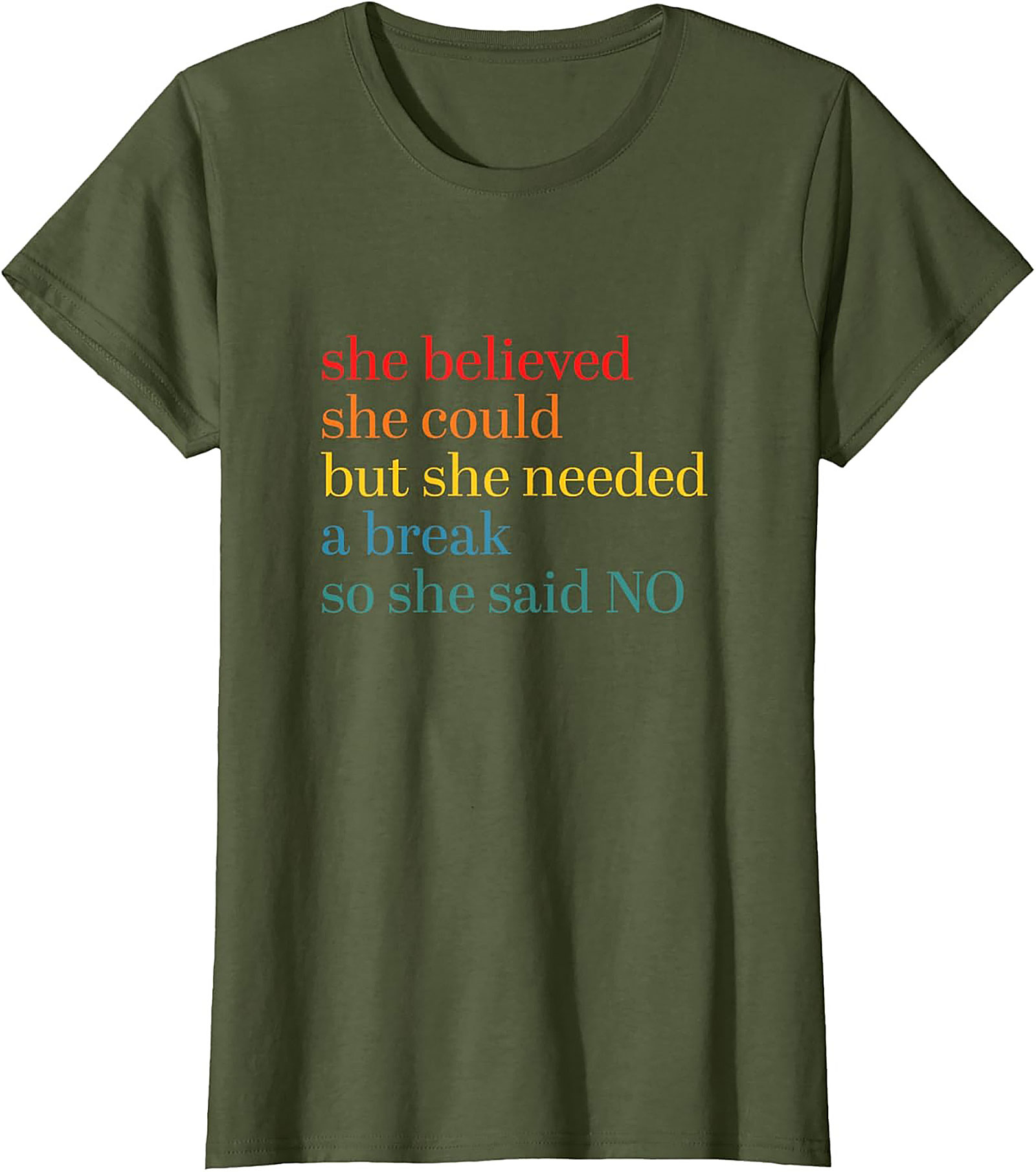 She Believed She Could But Needed A Break Funny T-Shirt