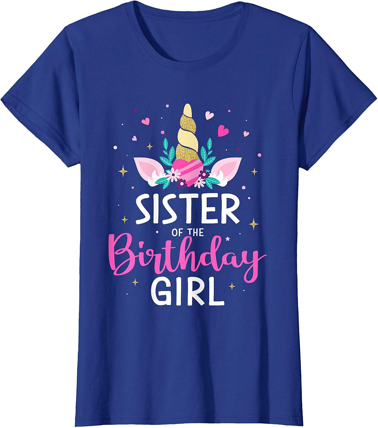 Unicorn Sister of the Birthday Girl T-Shirt - Magical Gift