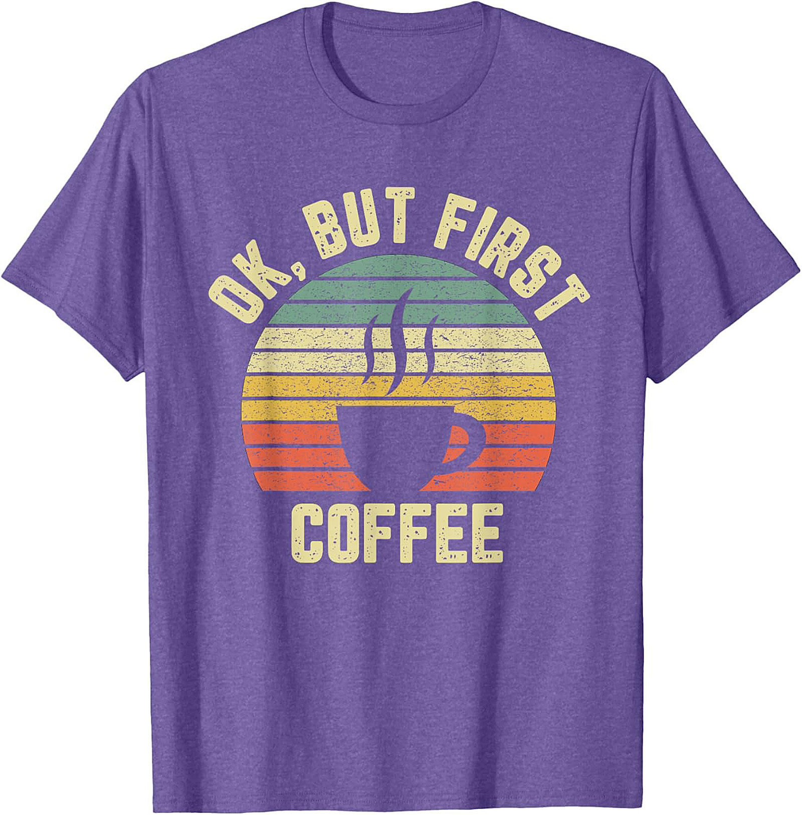  Retro OK But First Coffee T-Shirt Vintage Graphic Tee